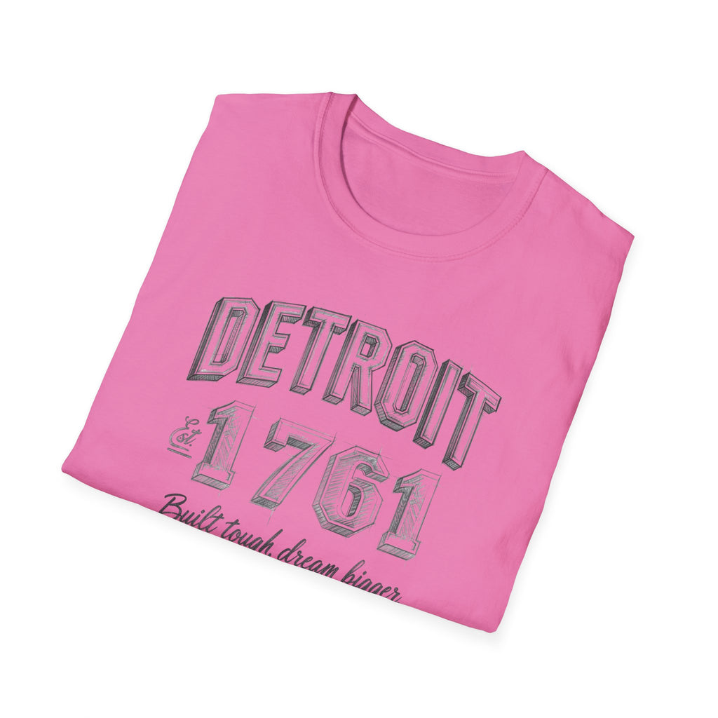 Detroit 1761 T-Shirt — Built Tough, Dream Bigger Vintage City Tee