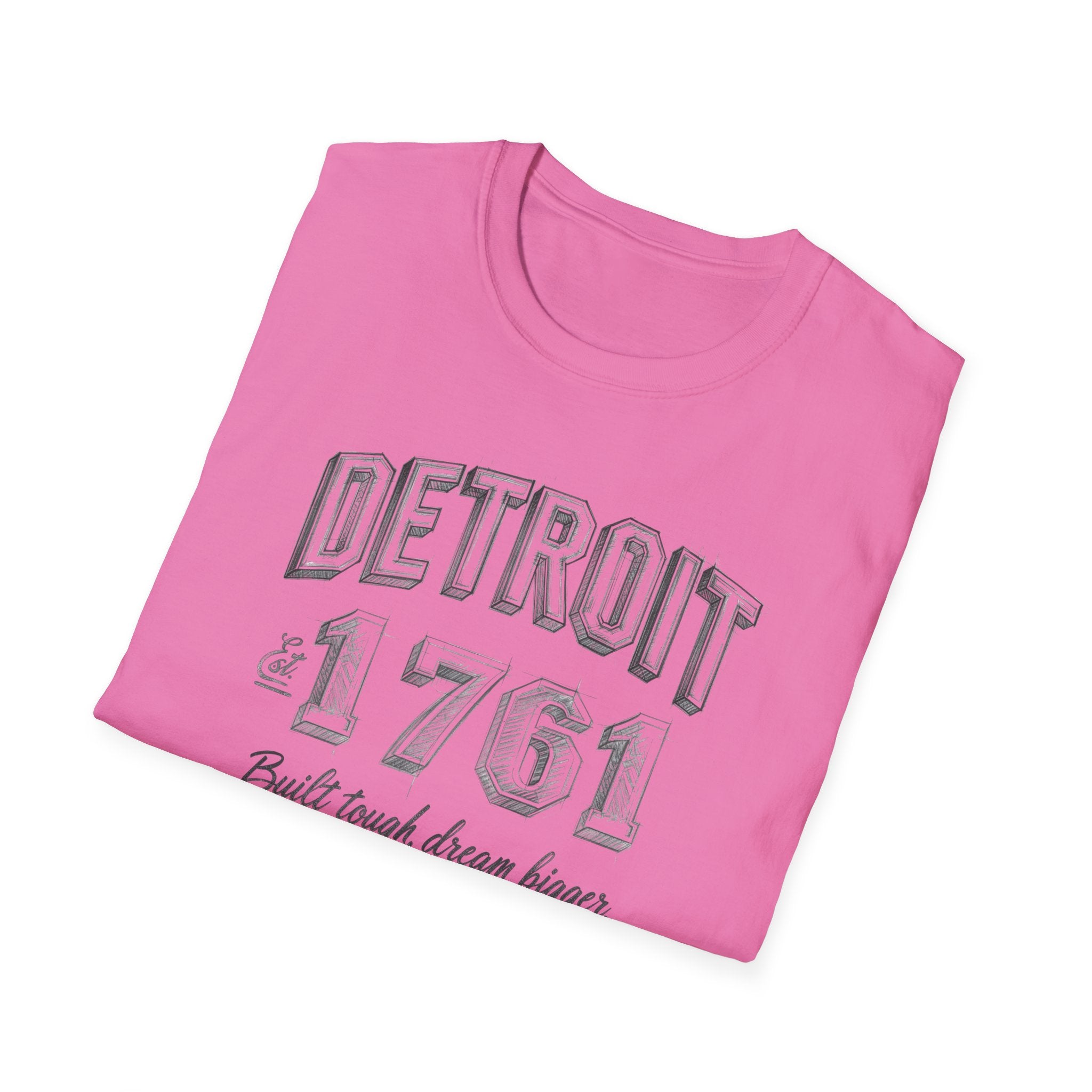 Detroit 1761 T-Shirt — Built Tough, Dream Bigger Vintage City Tee