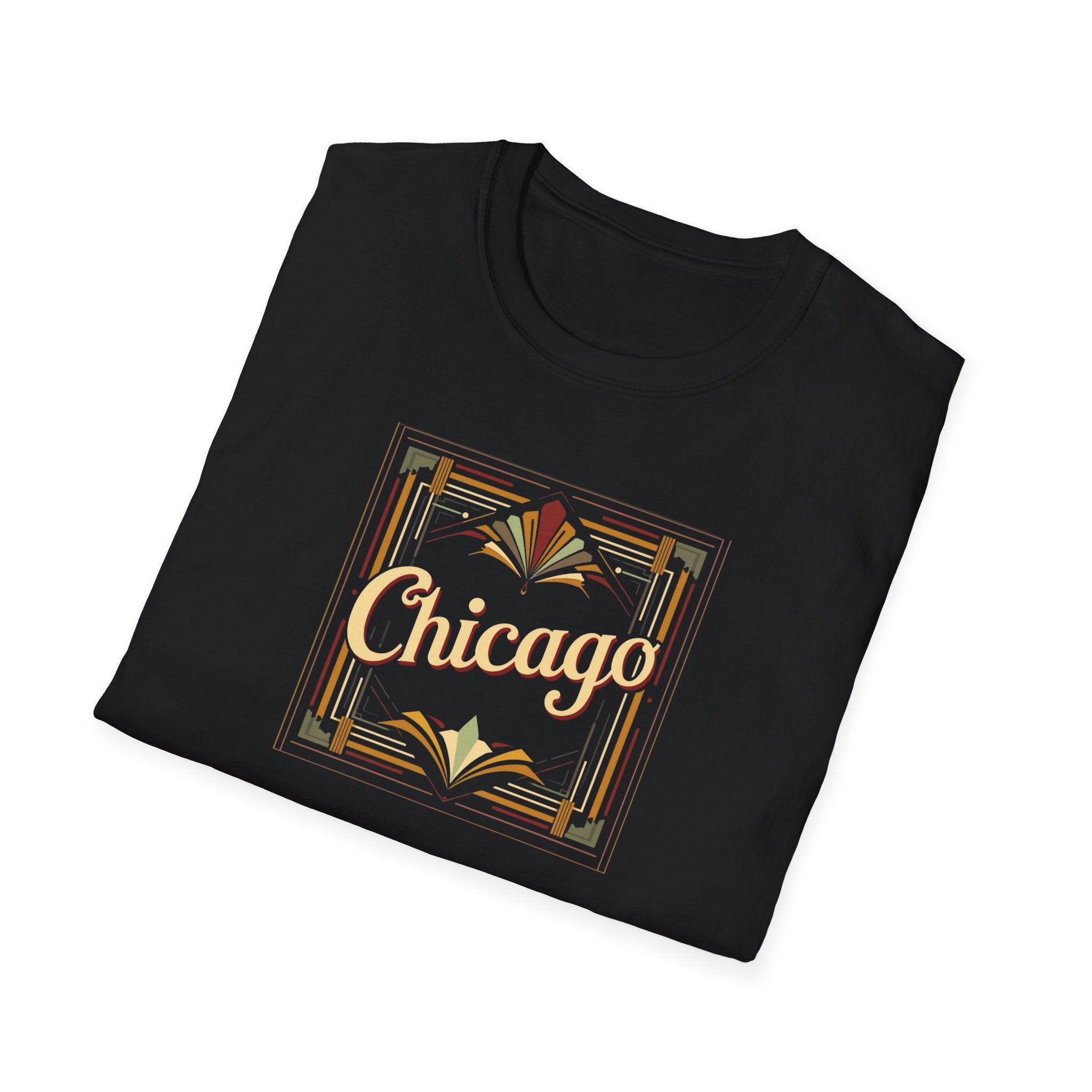 Chicago Art Deco Script T-Shirt | Vintage City Typography