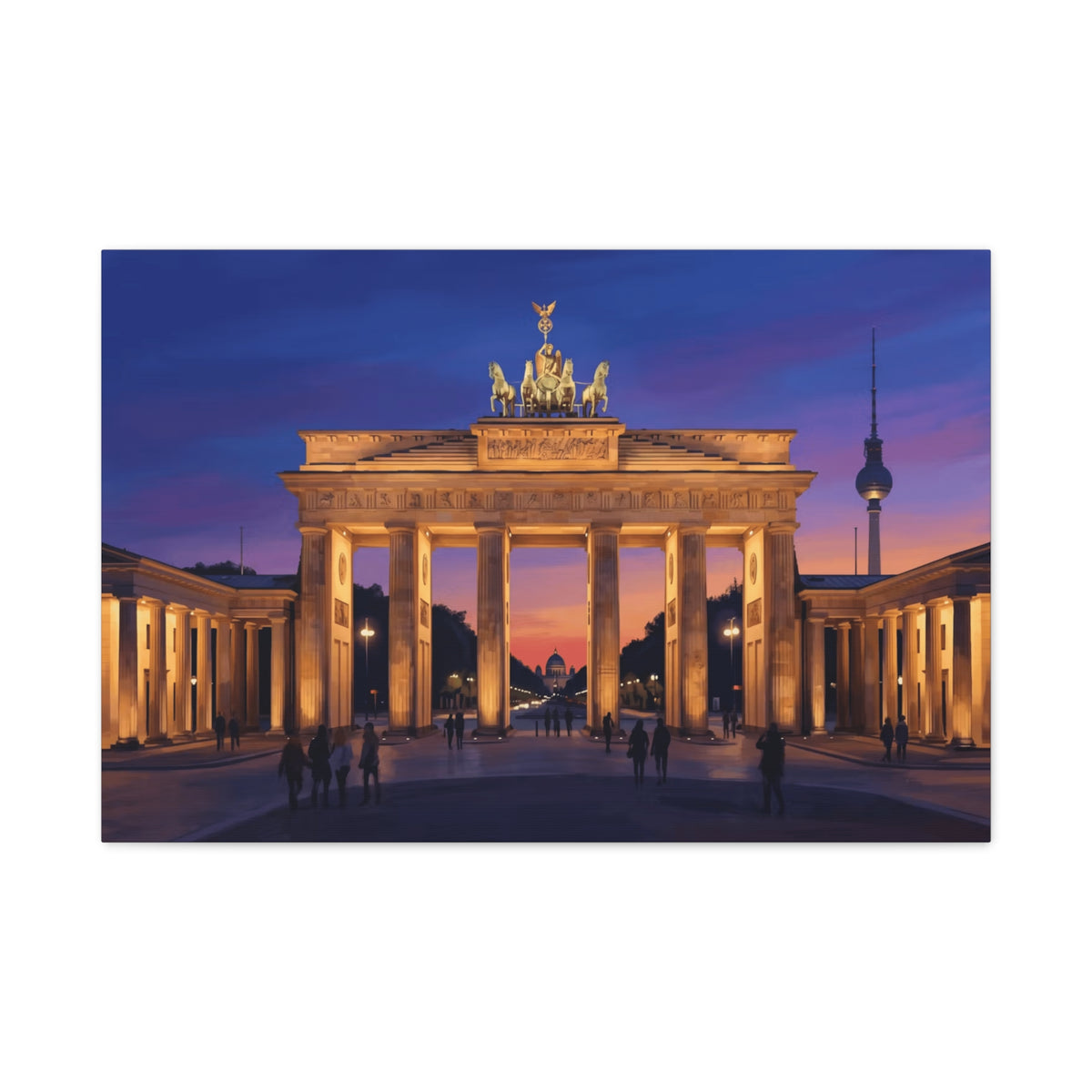 Brandenburg Gate Sunset Canvas Print