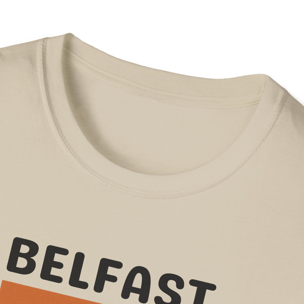 Belfast Retro Stripes T-Shirt | City Vintage Bar Graphic