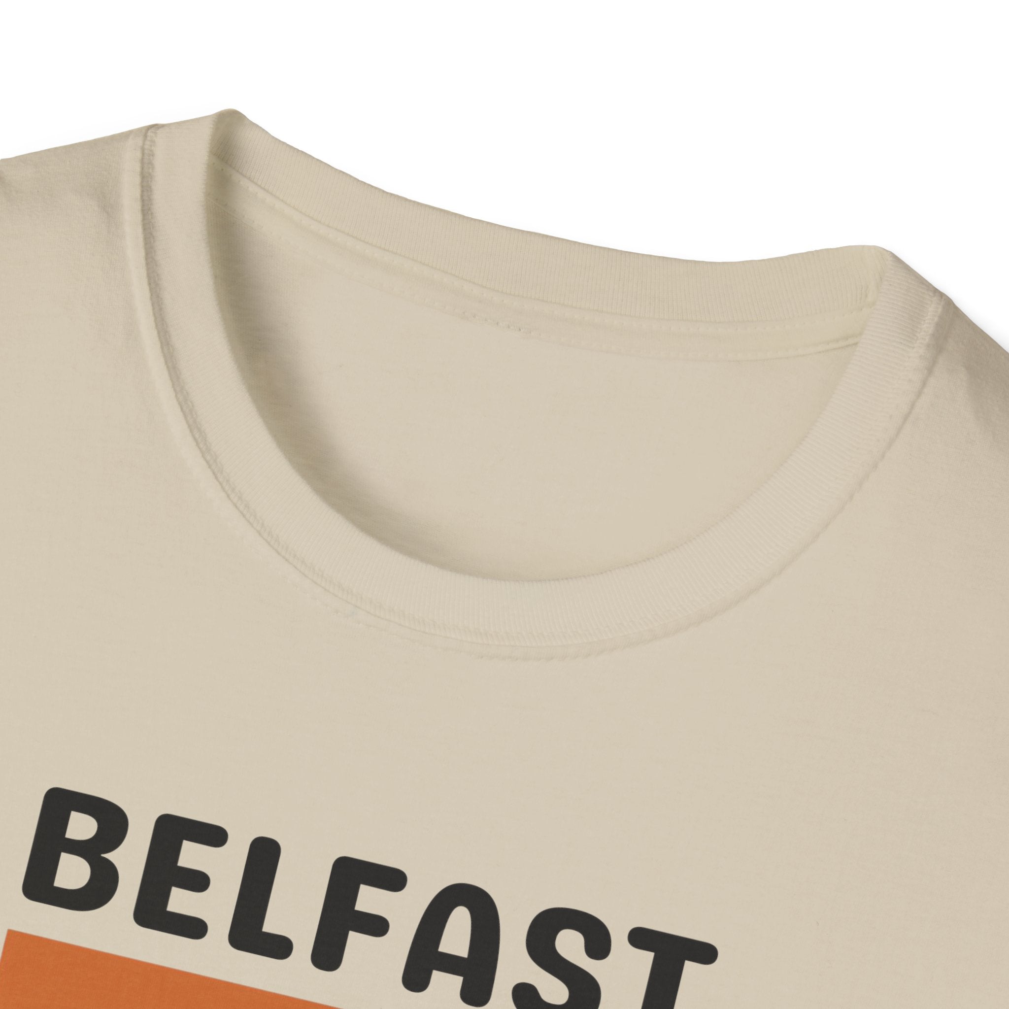 Belfast Retro Stripes T-Shirt | City Vintage Bar Graphic