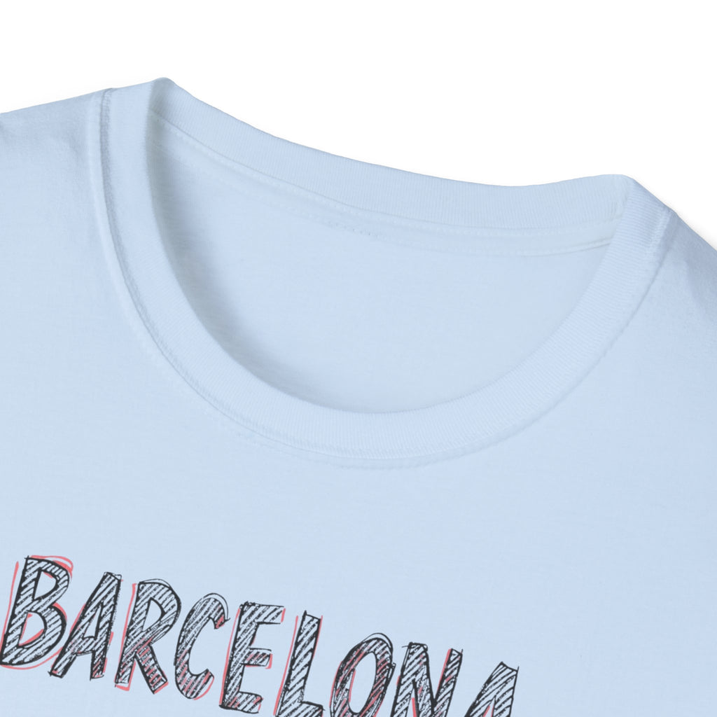 Barcelona Est. 15 B.C. T-Shirt – Vintage Travel Tee with "Art is our language" Script