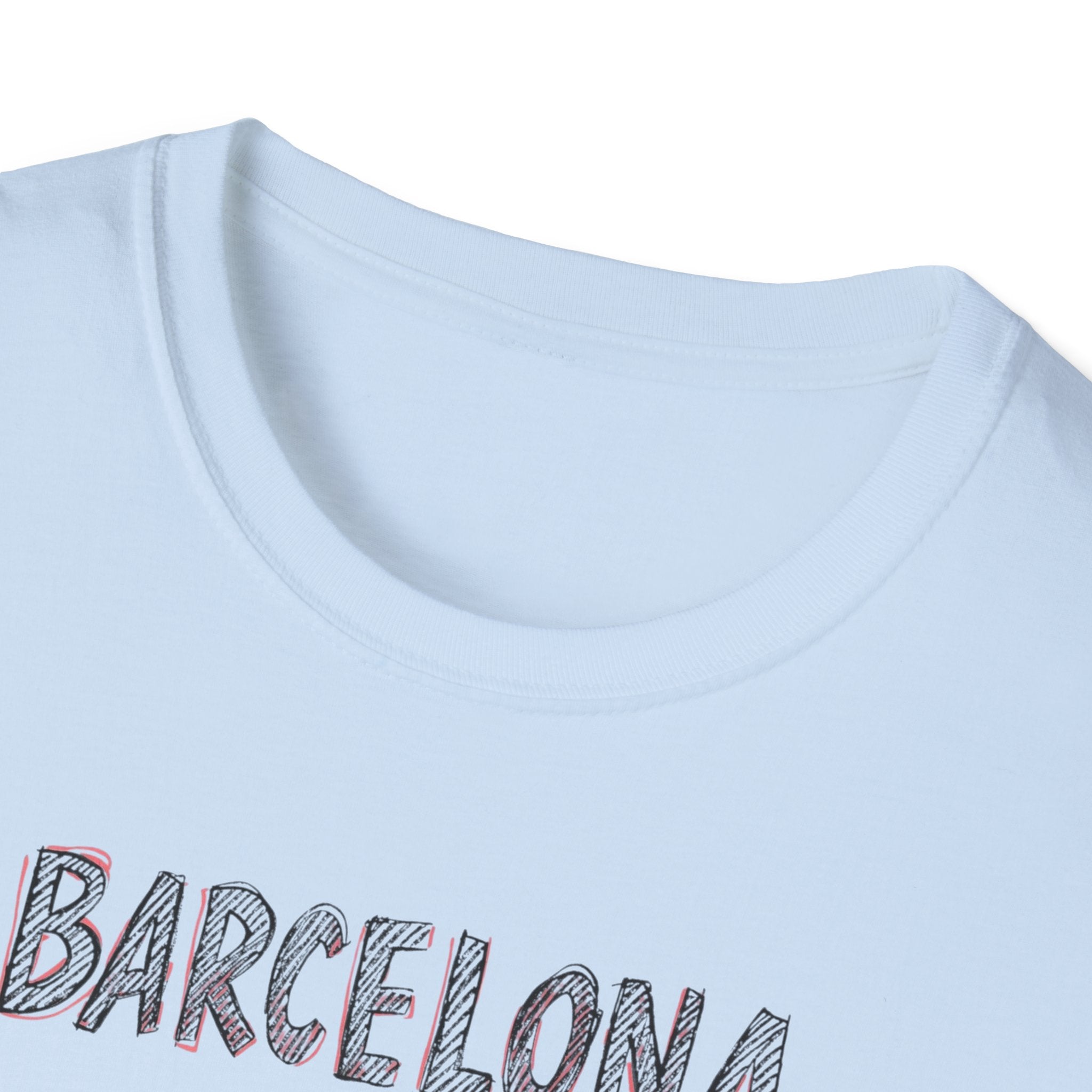 Barcelona Est. 15 B.C. T-Shirt – Vintage Travel Tee with "Art is our language" Script