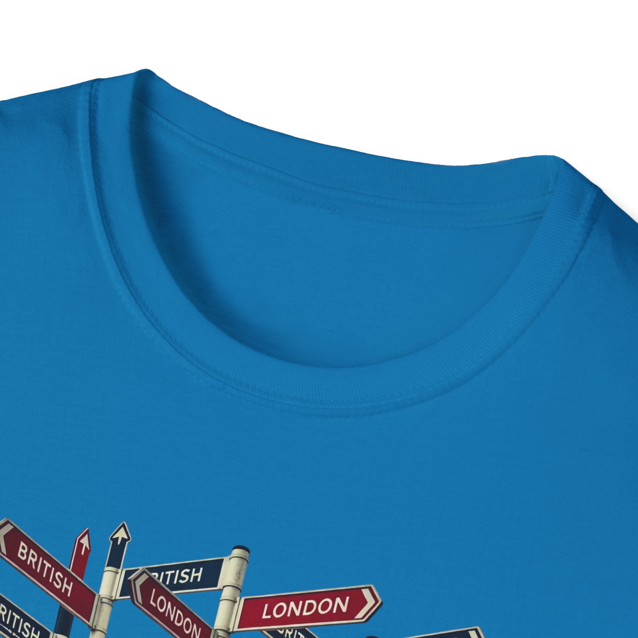 London Street Signs T-Shirt — Vintage Union Jack Directional Graphic