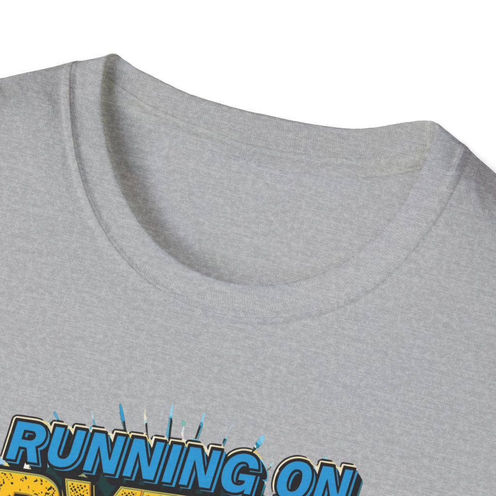 Running on Bytes and Vibes T-Shirt — Austin Retro Tech Graphic Tee