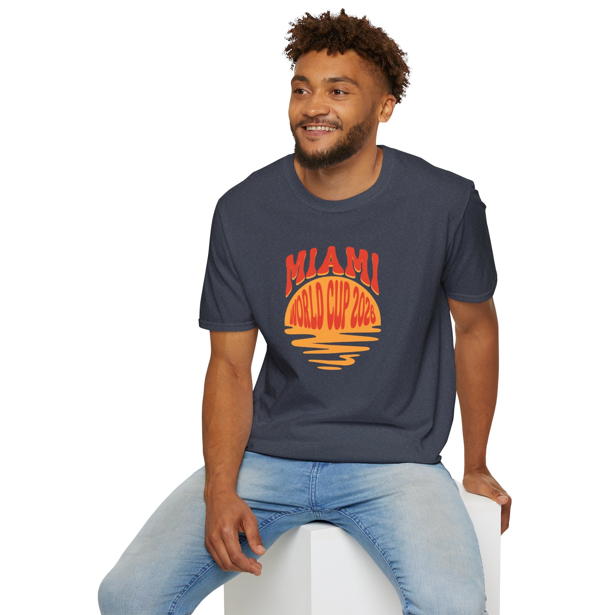 Miami World Cup 2026 T-Shirt – Retro Sunset Soccer Tee