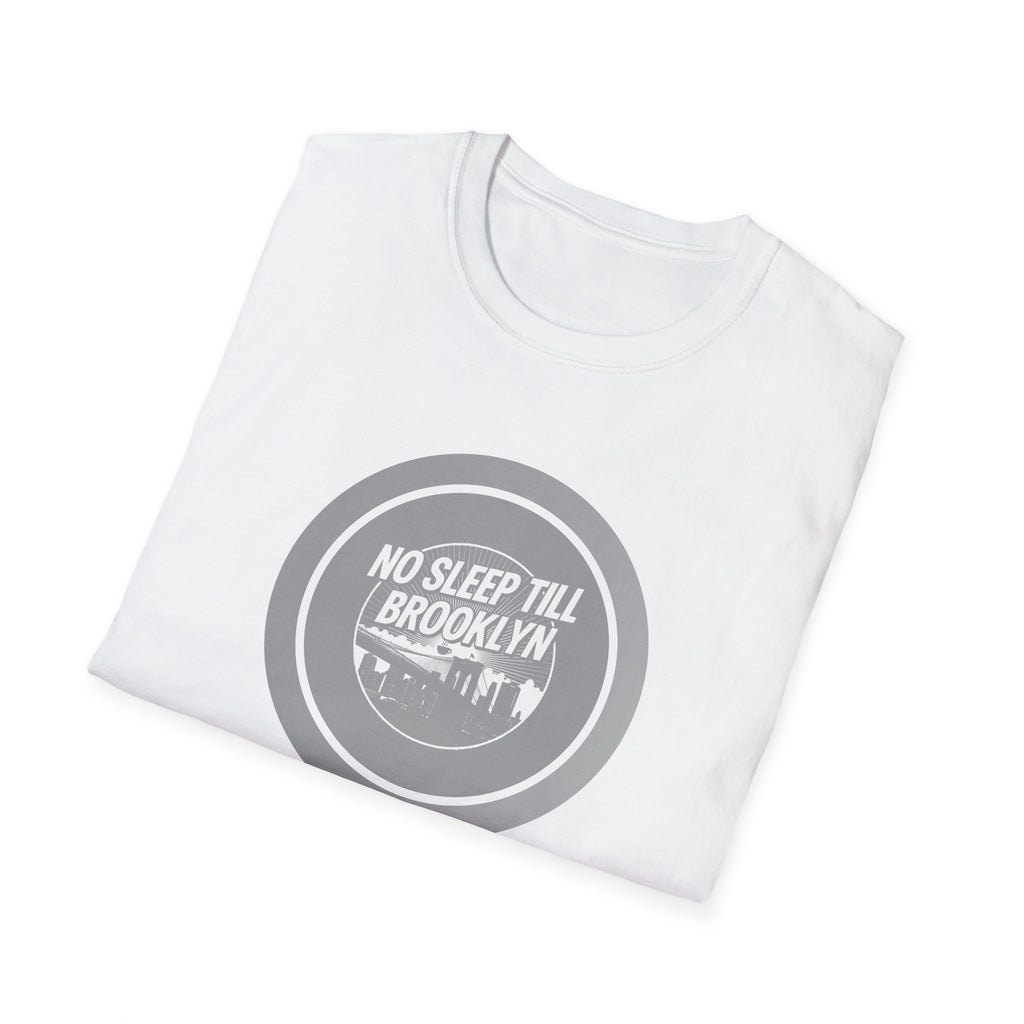 No Sleep Till Brooklyn T-Shirt | Retro NYC Skyline Circle Logo