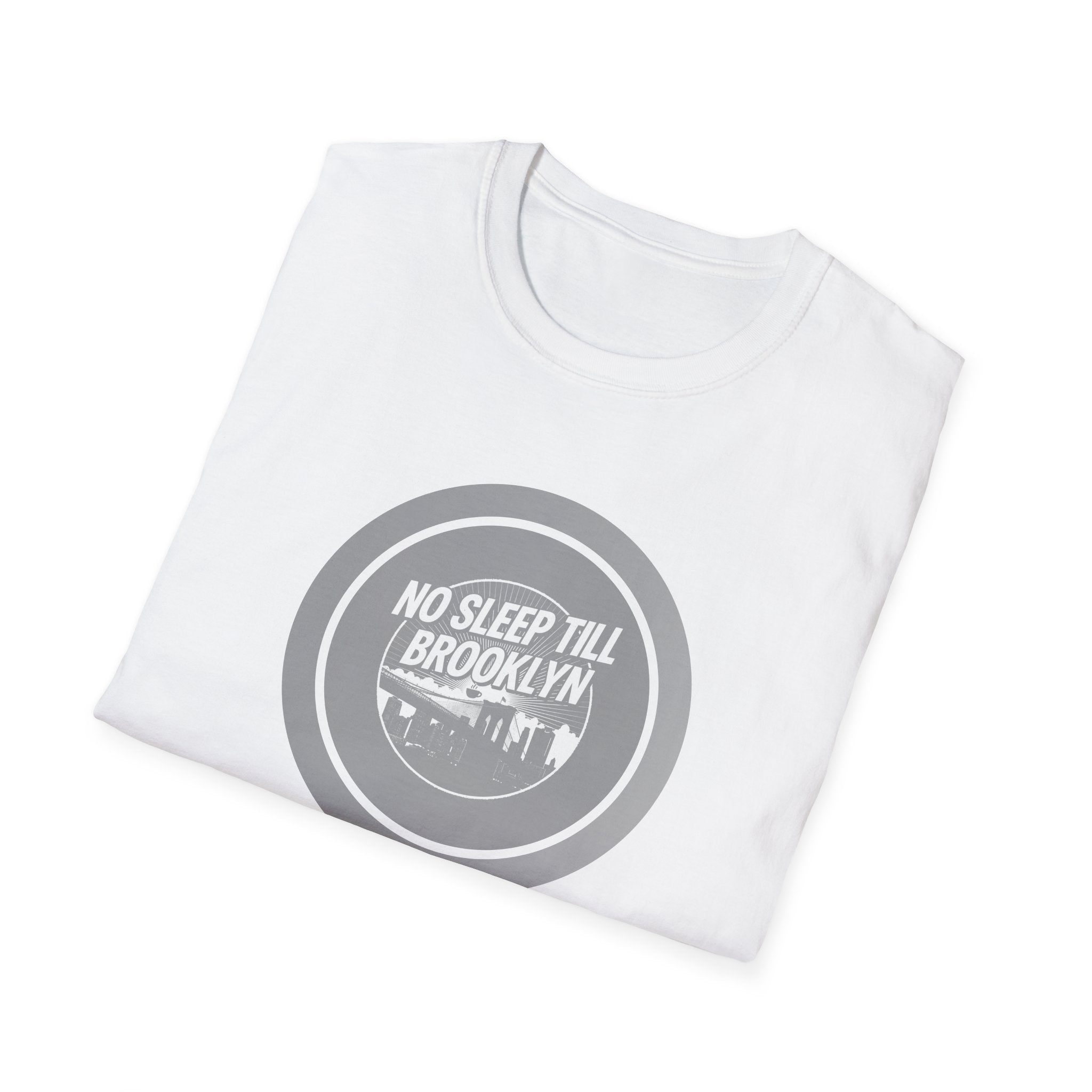 No Sleep Till Brooklyn T-Shirt | Retro NYC Skyline Circle Logo
