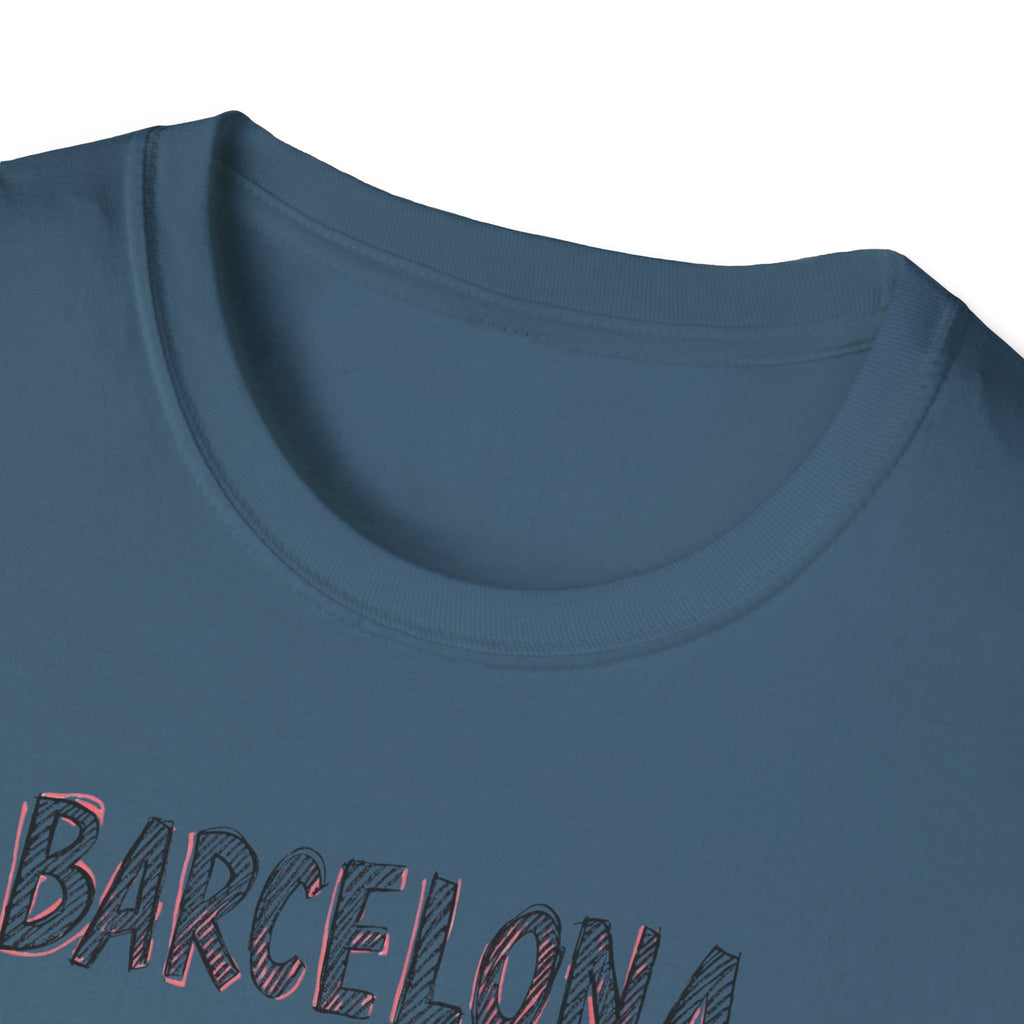 Barcelona Est. 15 B.C. T-Shirt – Vintage Travel Tee with "Art is our language" Script