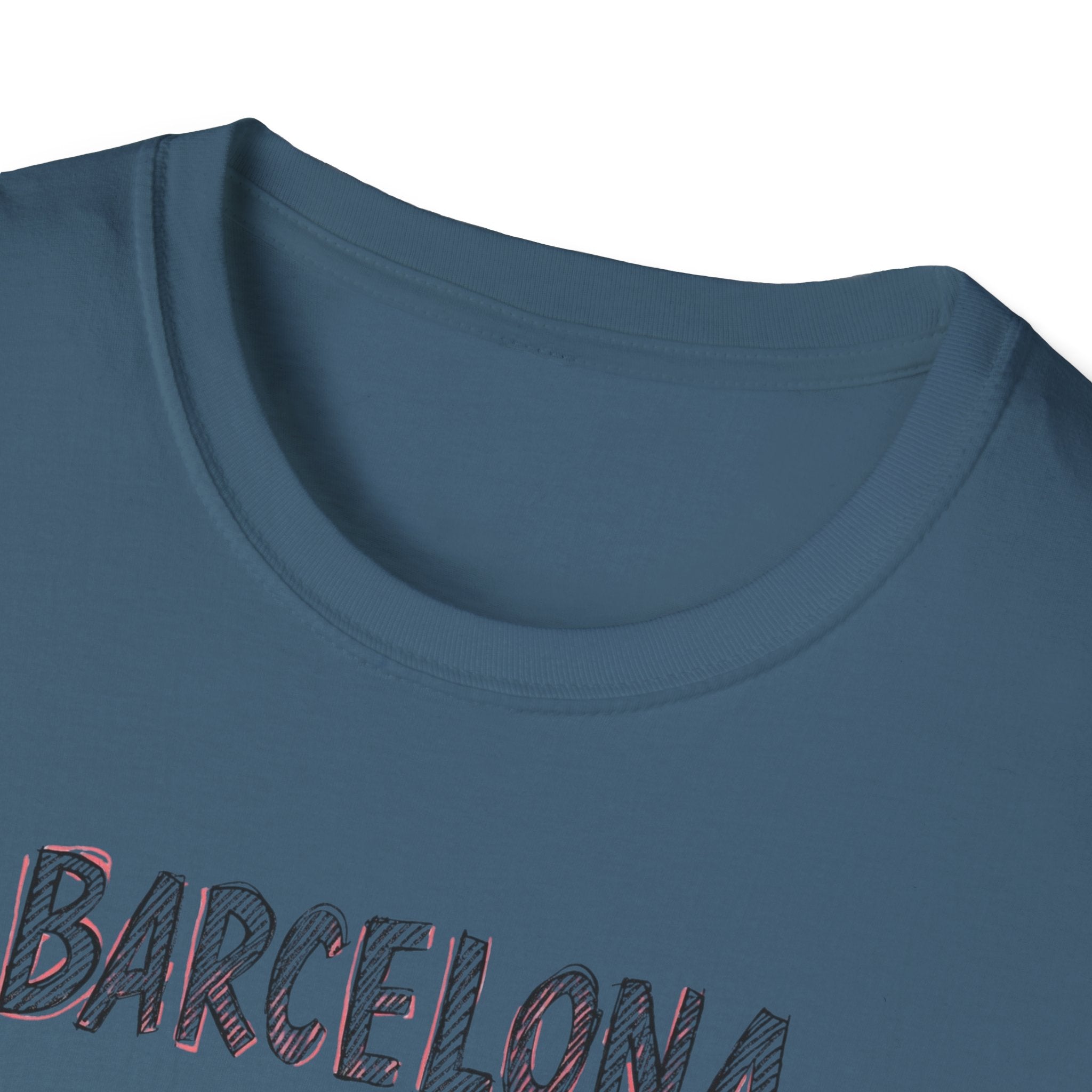 Barcelona Est. 15 B.C. T-Shirt – Vintage Travel Tee with "Art is our language" Script