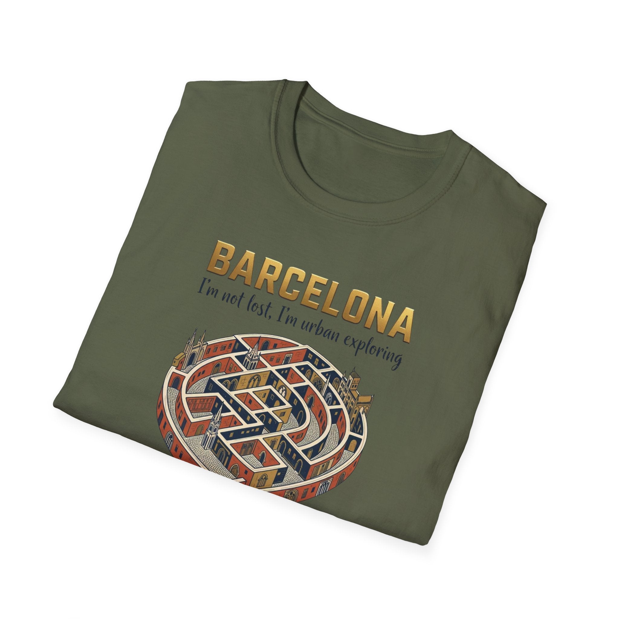 Barcelona Heart Maze T-Shirt — I am not lost, I’m urban exploring