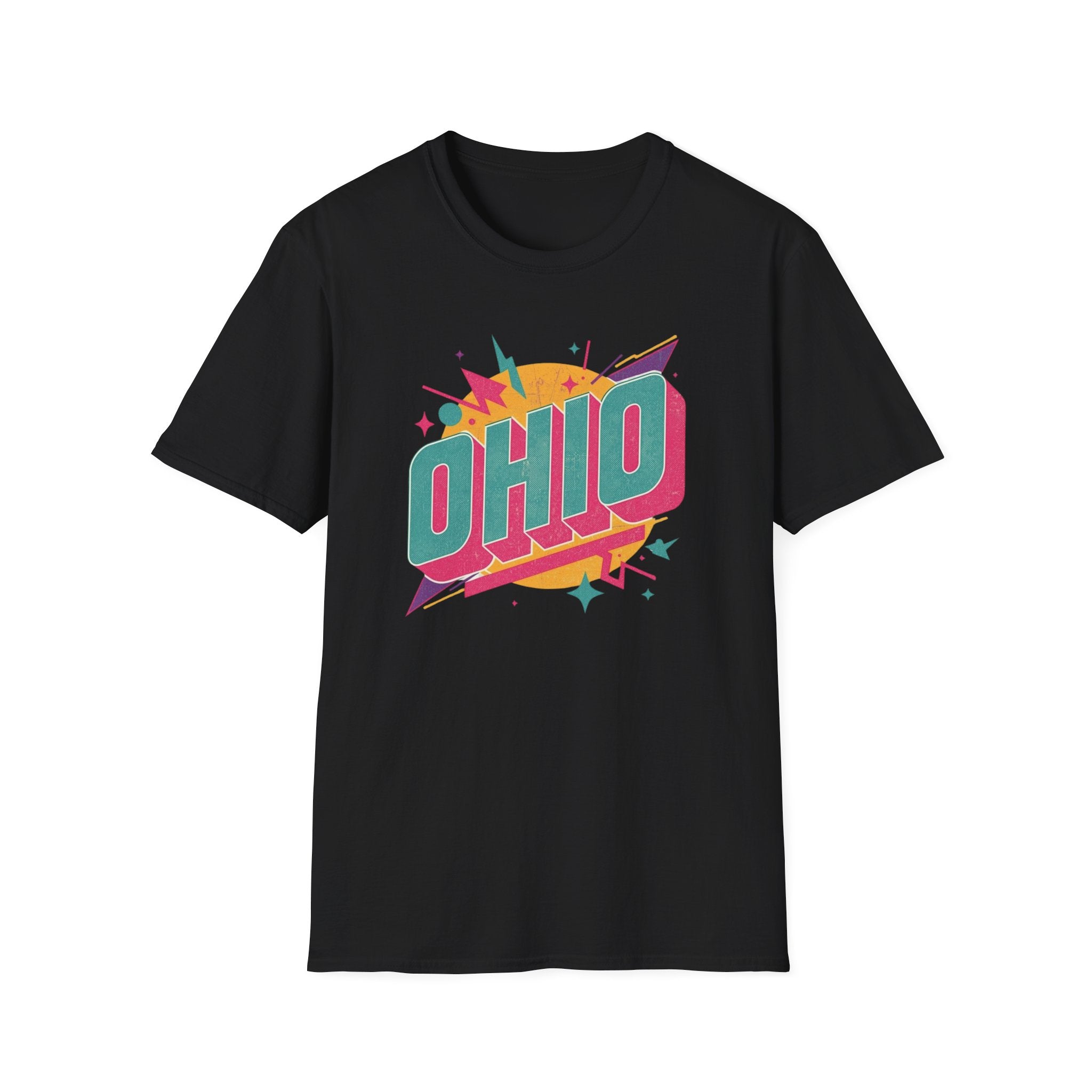 Ohio Retro Tee — Colorful Vintage State Pride T-Shirt