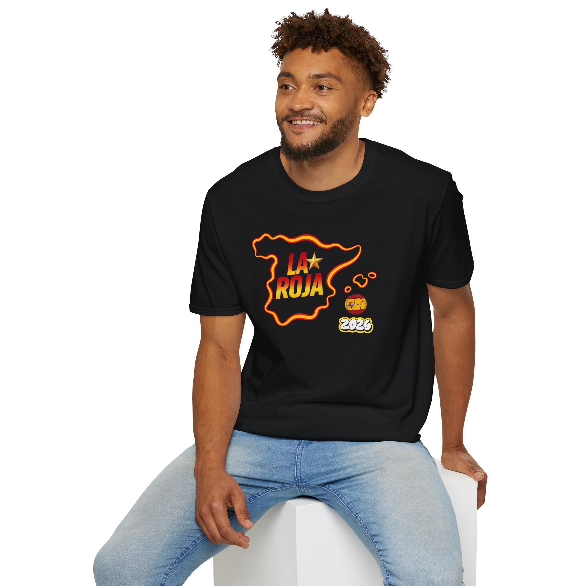 La Roja Spain Map T‑Shirt – 2026 Football World Cup Fan Tee