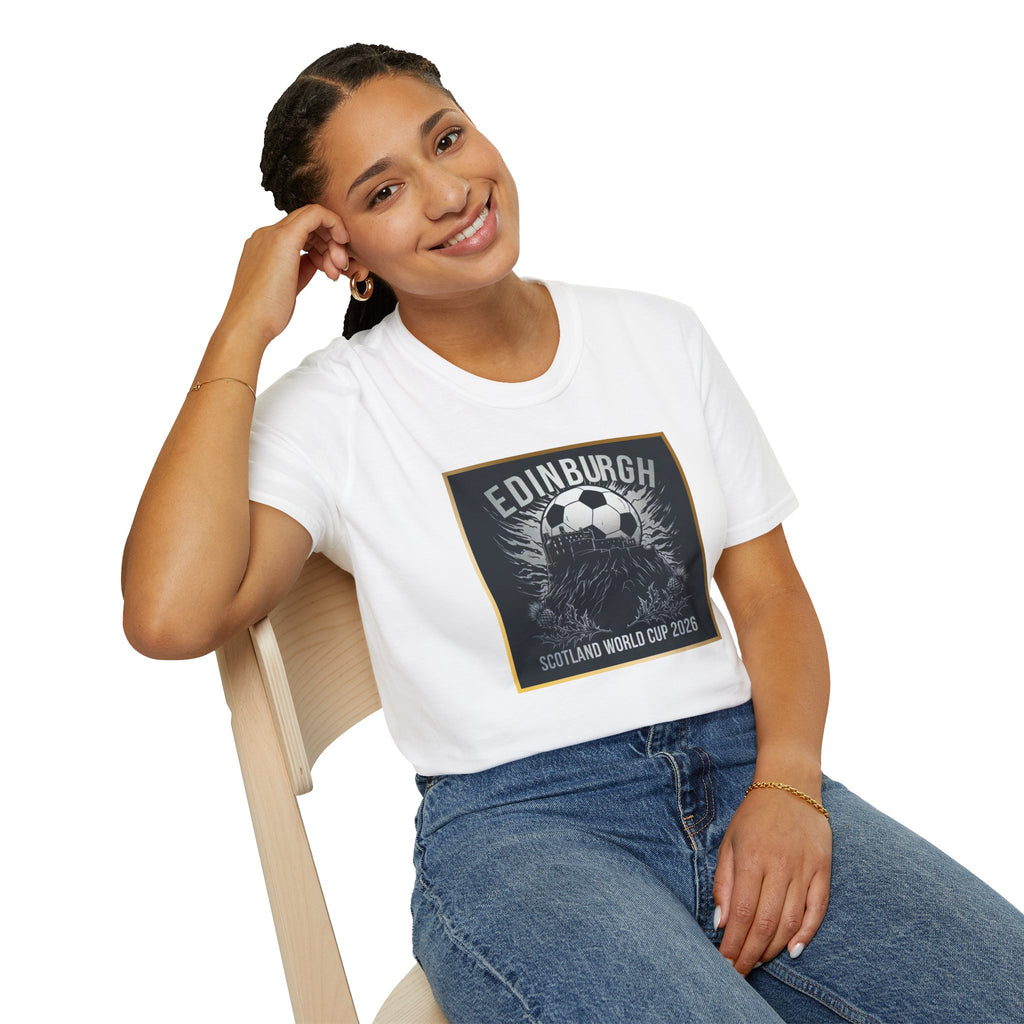 Edinburgh Soccer T-Shirt – Scotland World Cup 2026 Football Tee