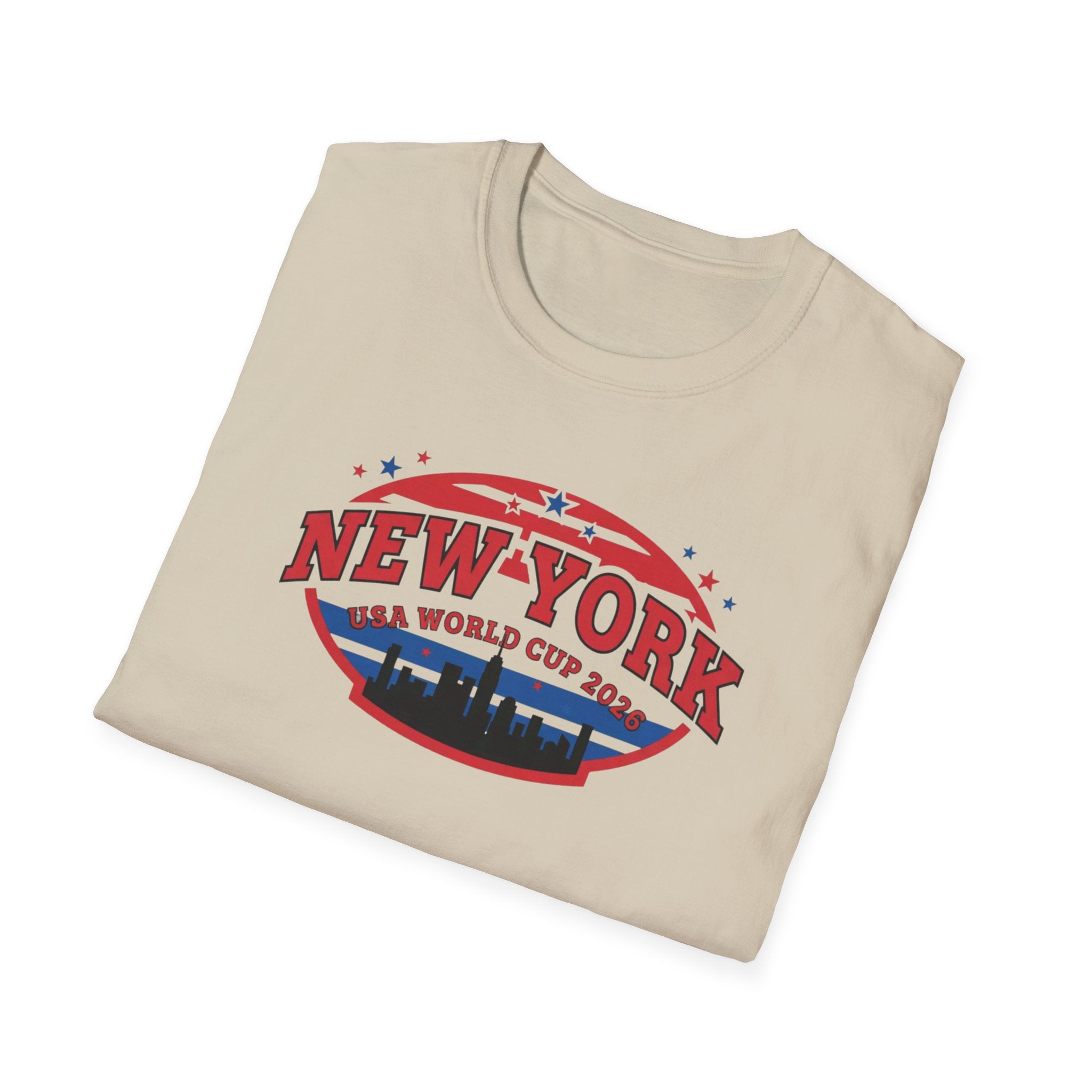New York World Cup 2026 T-Shirt — Vintage Skyline Soccer Tee