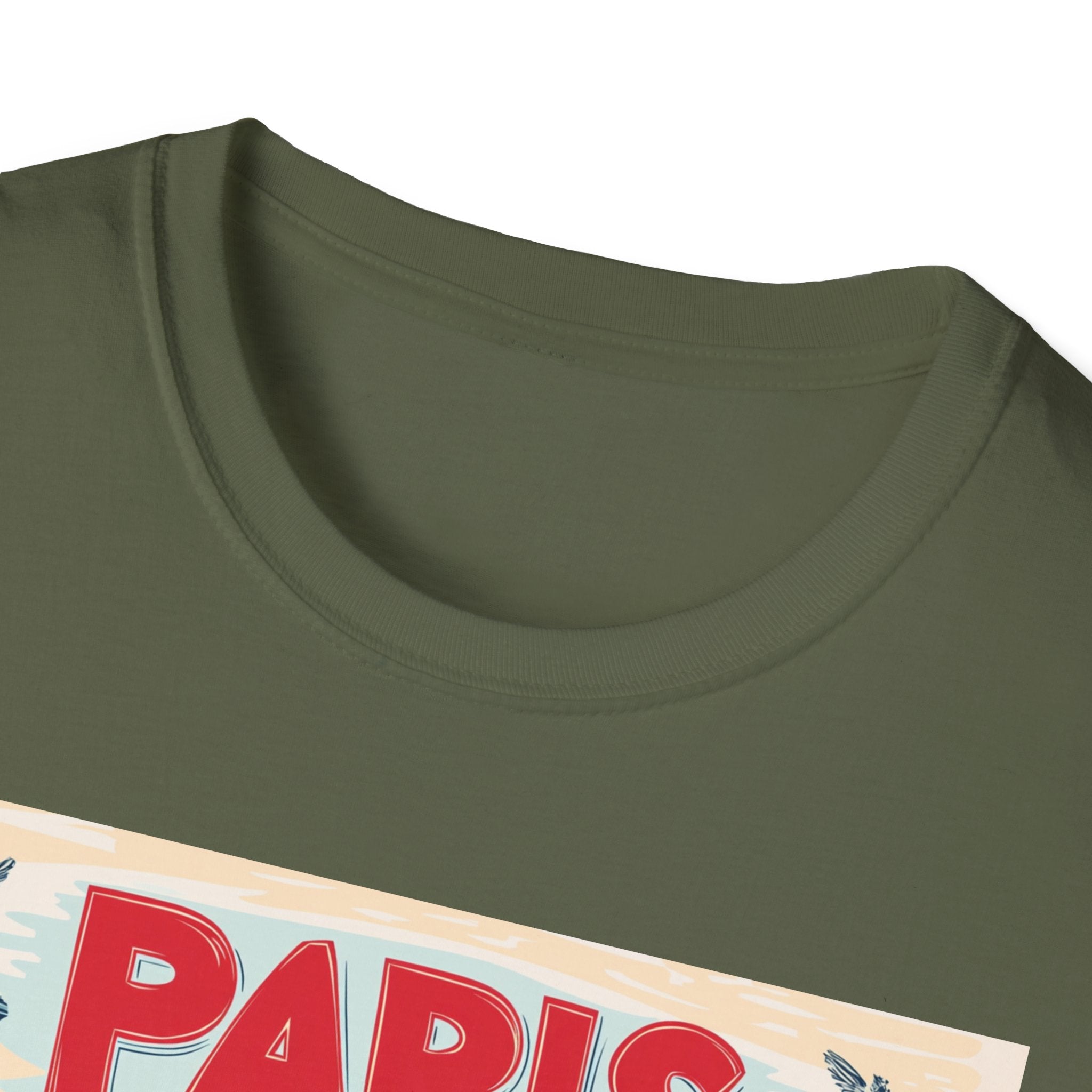 Paris Vintage Postcard T-Shirt | Eiffel Tower Retro Travel Tee