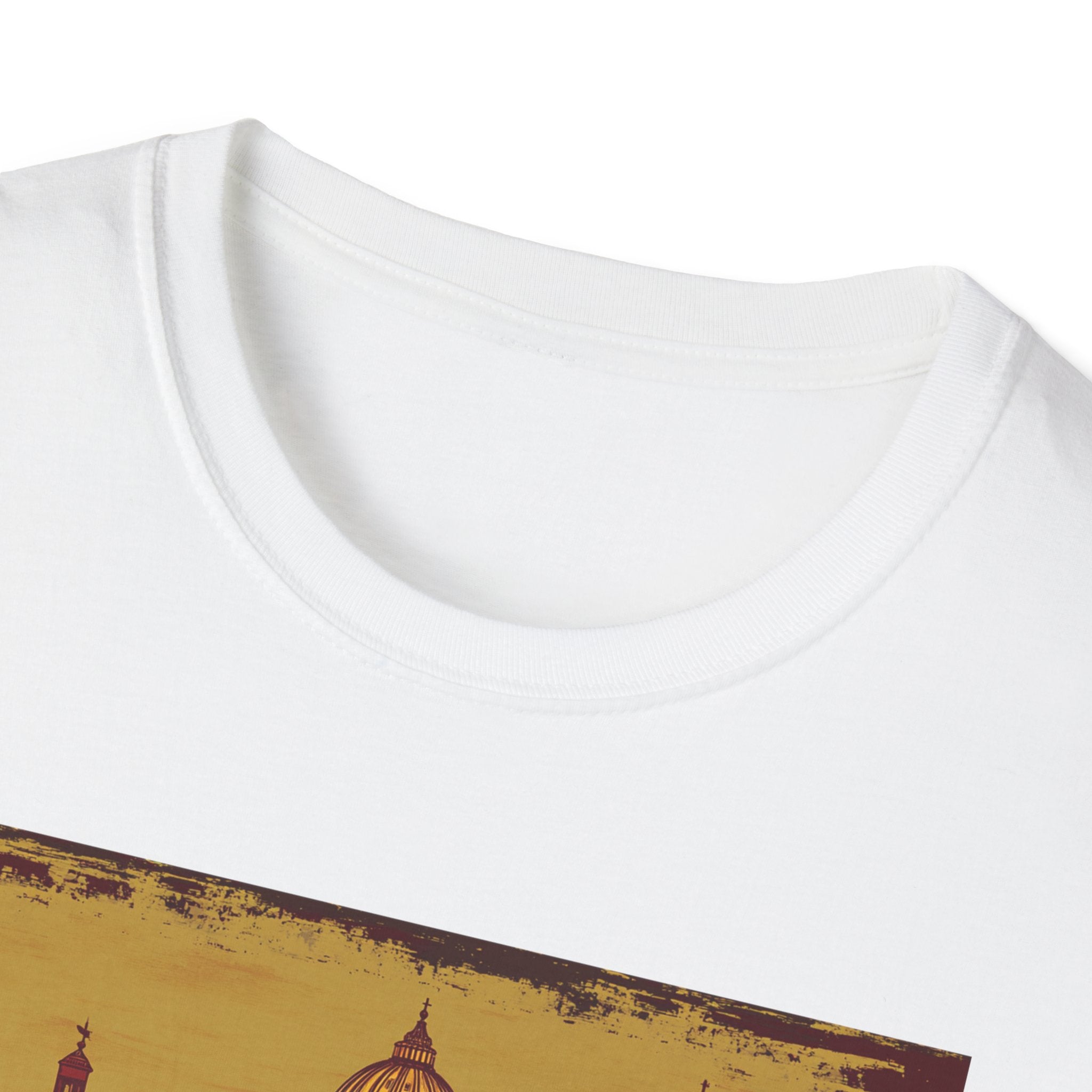 Rome skyline vintage postcard T-Shirt | Roman landmarks travel tee