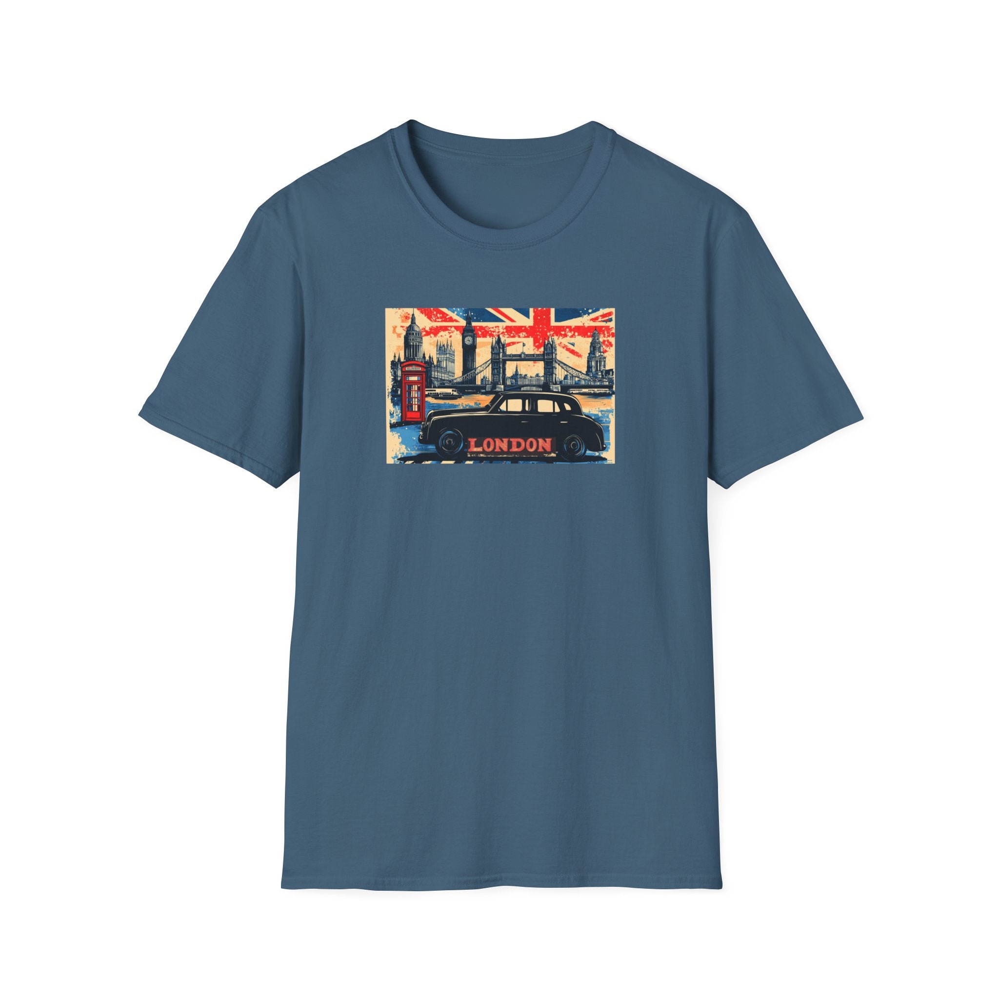 London Skyline Graphic T-Shirt | Union Jack, Tower Bridge, Red Phone Booth