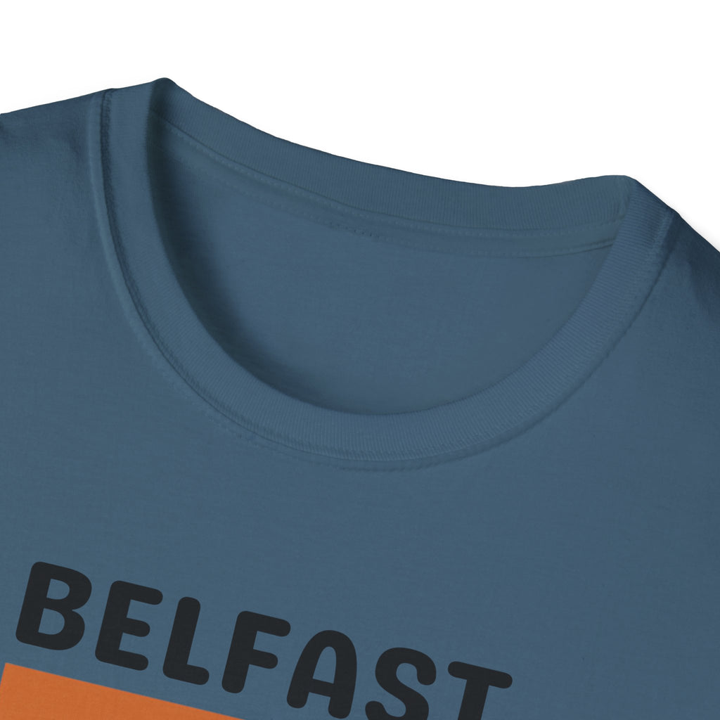 Belfast Retro Stripes T-Shirt | City Vintage Bar Graphic
