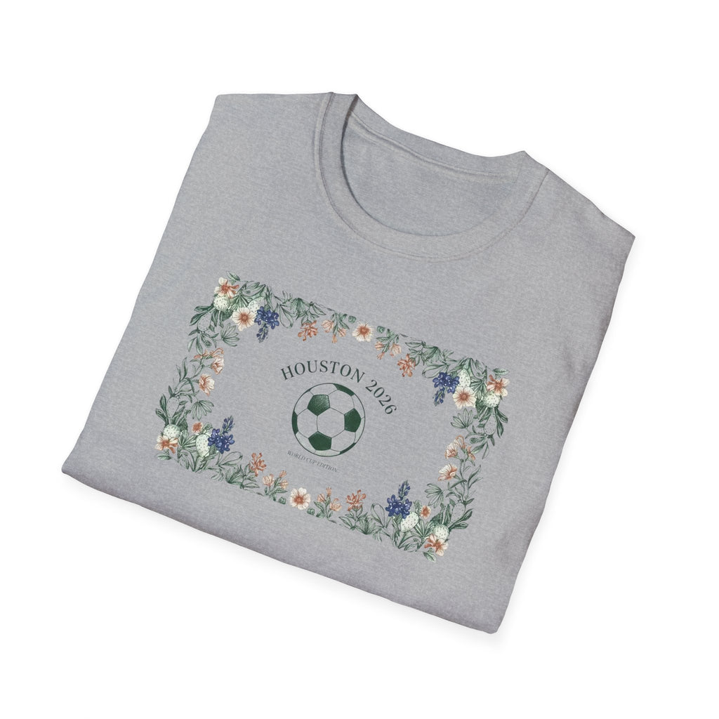 Floral Soccer Mom T-Shirt — 'Best Mom Ever' Athletic Floral Tee