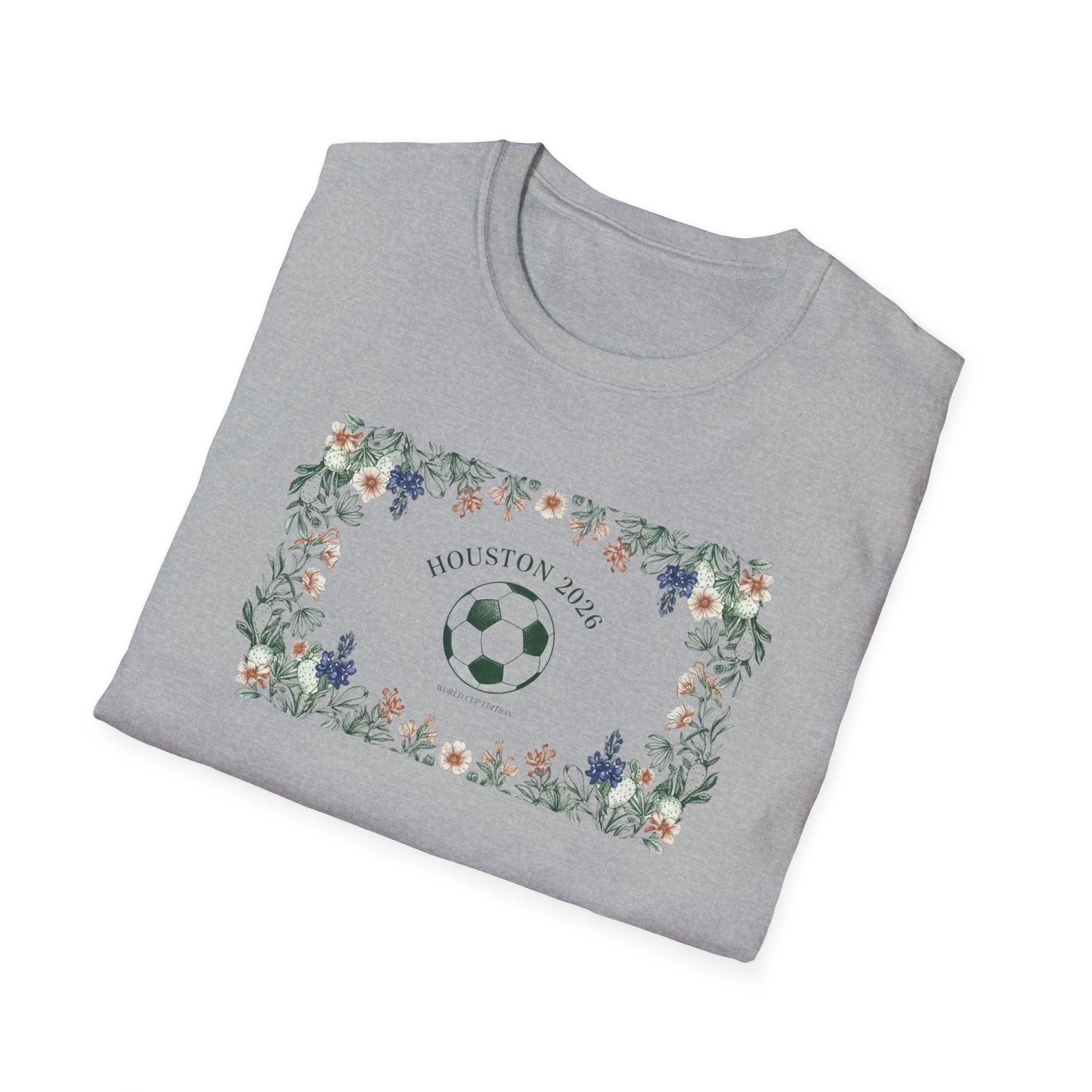 Floral Soccer Mom T-Shirt — 'Best Mom Ever' Athletic Floral Tee