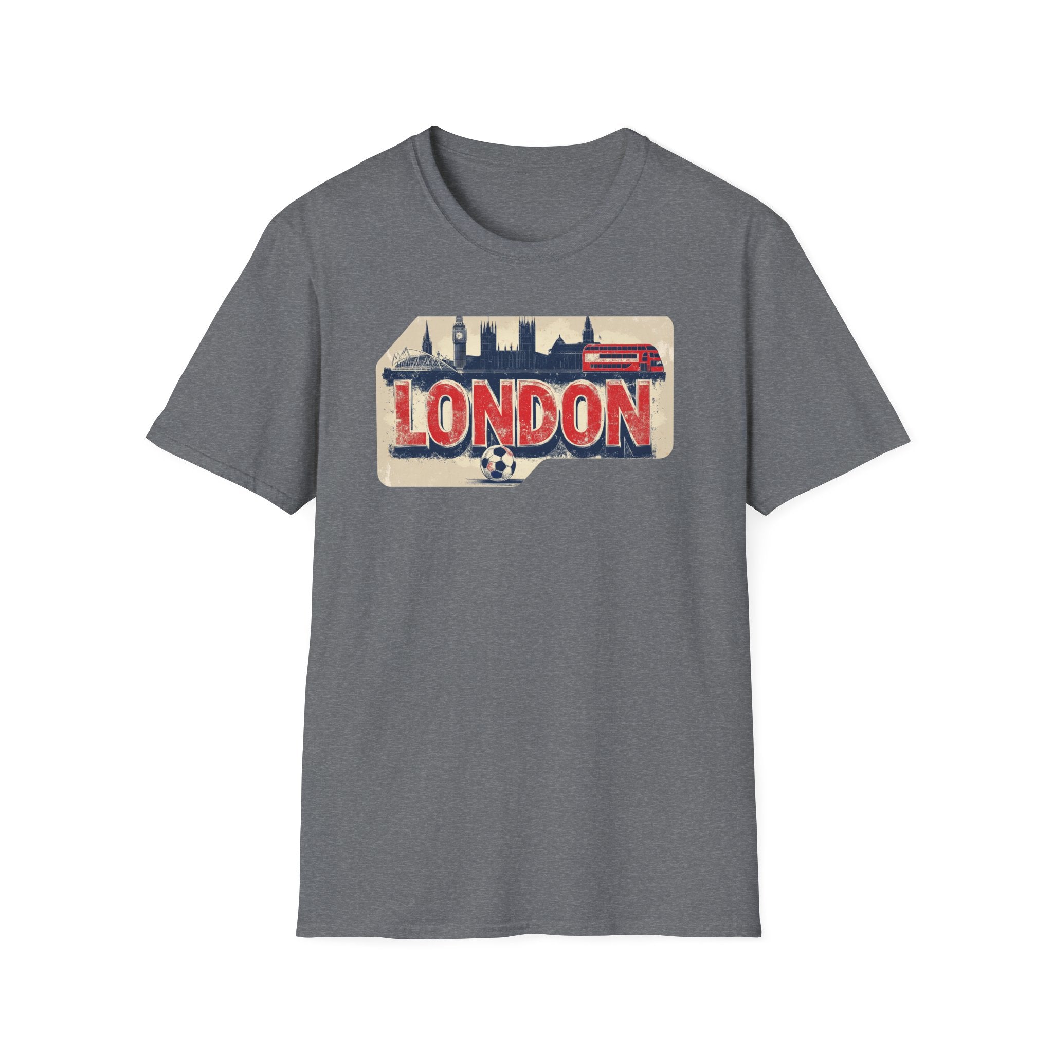 London Vintage Sign T-Shirt | Skyline, Union Jack Bus