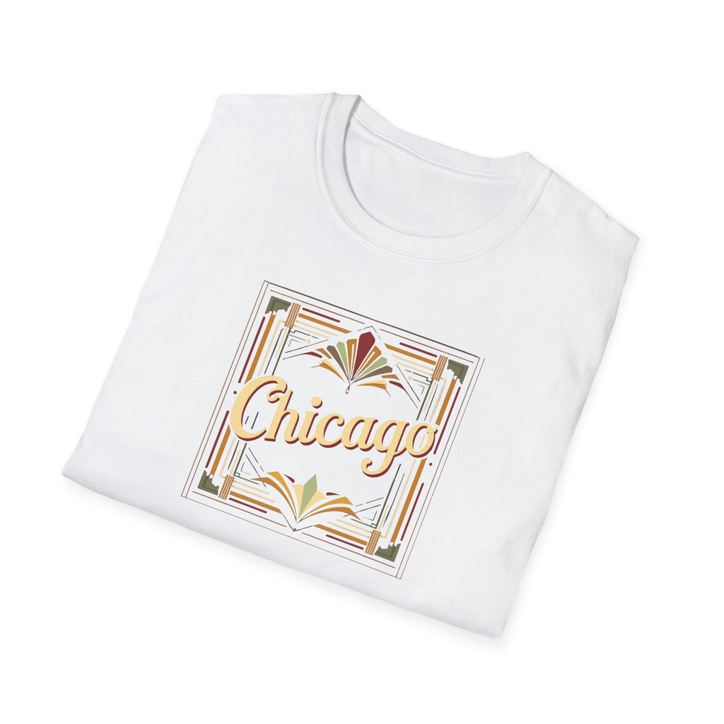 Chicago Art Deco Script T-Shirt | Vintage City Typography