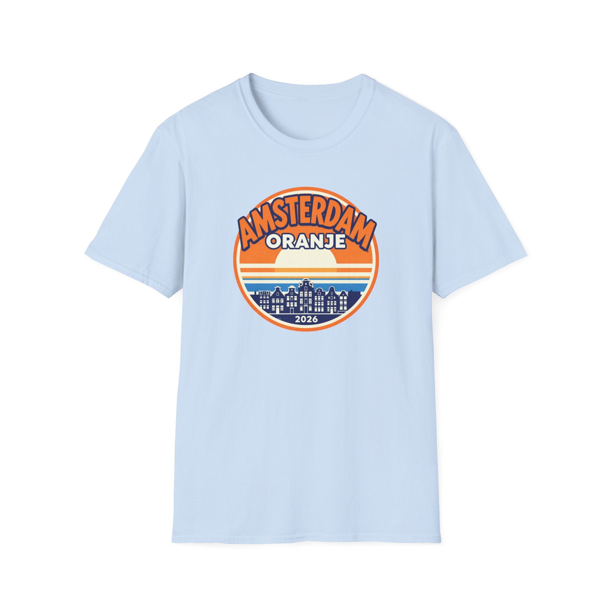 Amsterdam Oranje Retro Sunset T-Shirt