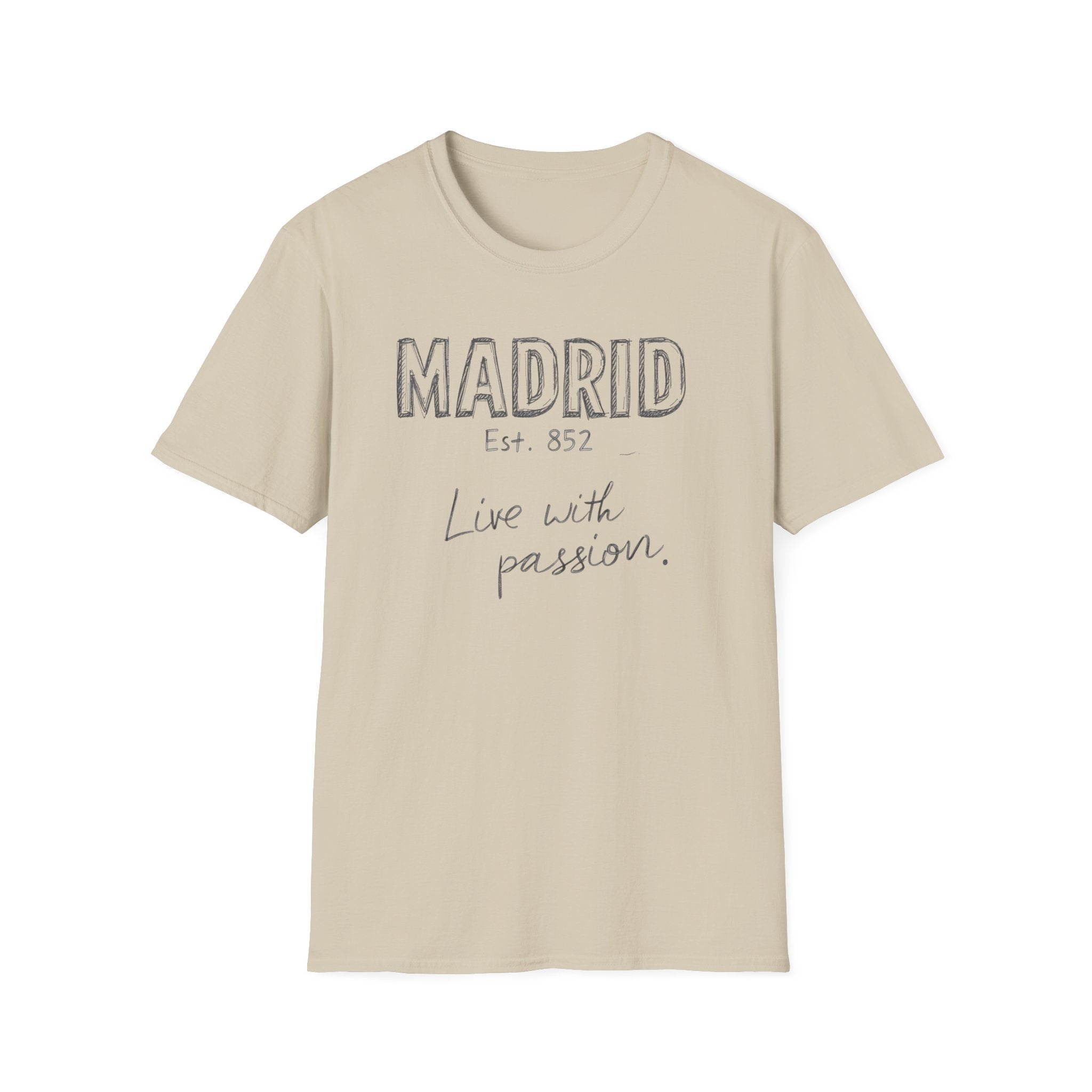 Madrid “Live with Passion” Graphic T‑Shirt