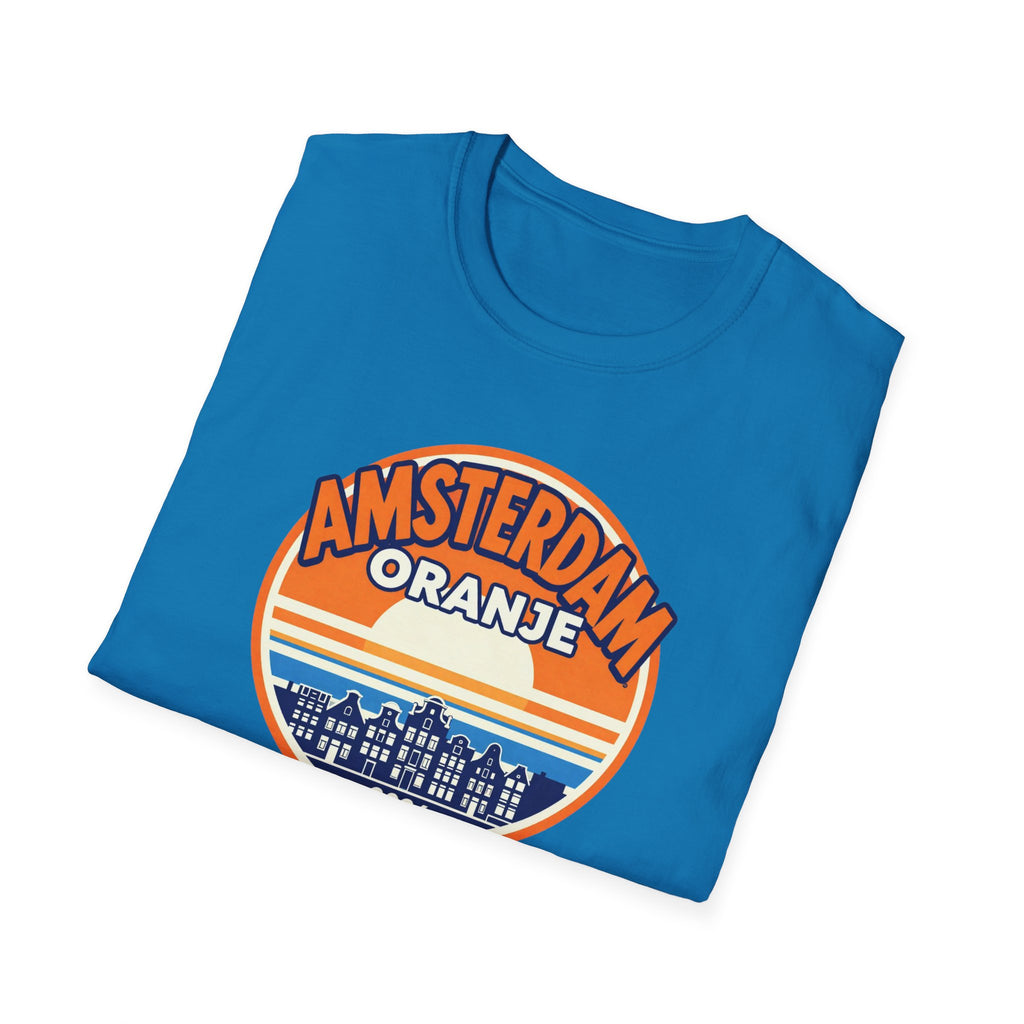 Amsterdam Oranje Retro Sunset T-Shirt