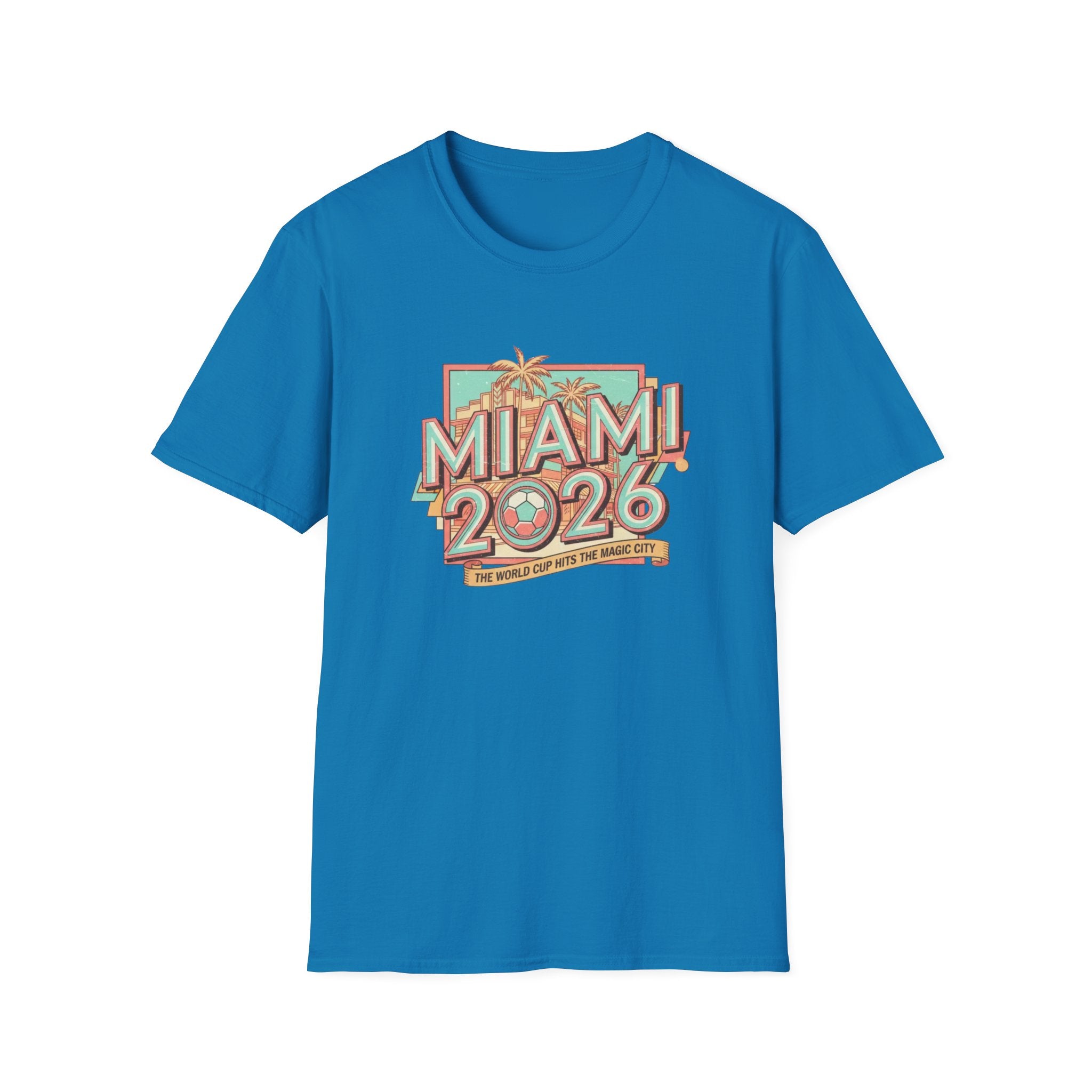 Miami 2026 Retro Palm Beach T-Shirt