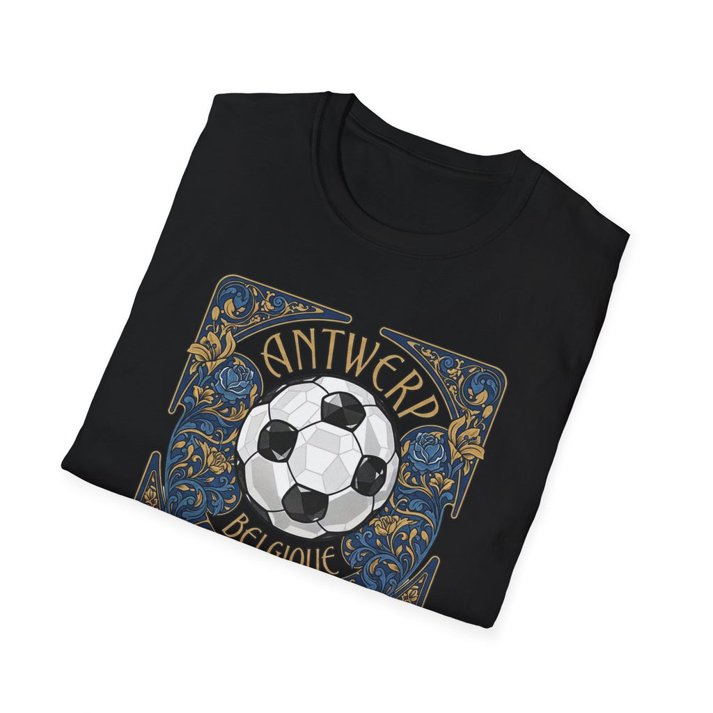 Antwerp Belgique Soccer Vintage Art Tee — World Cup 2022 Football Shirt