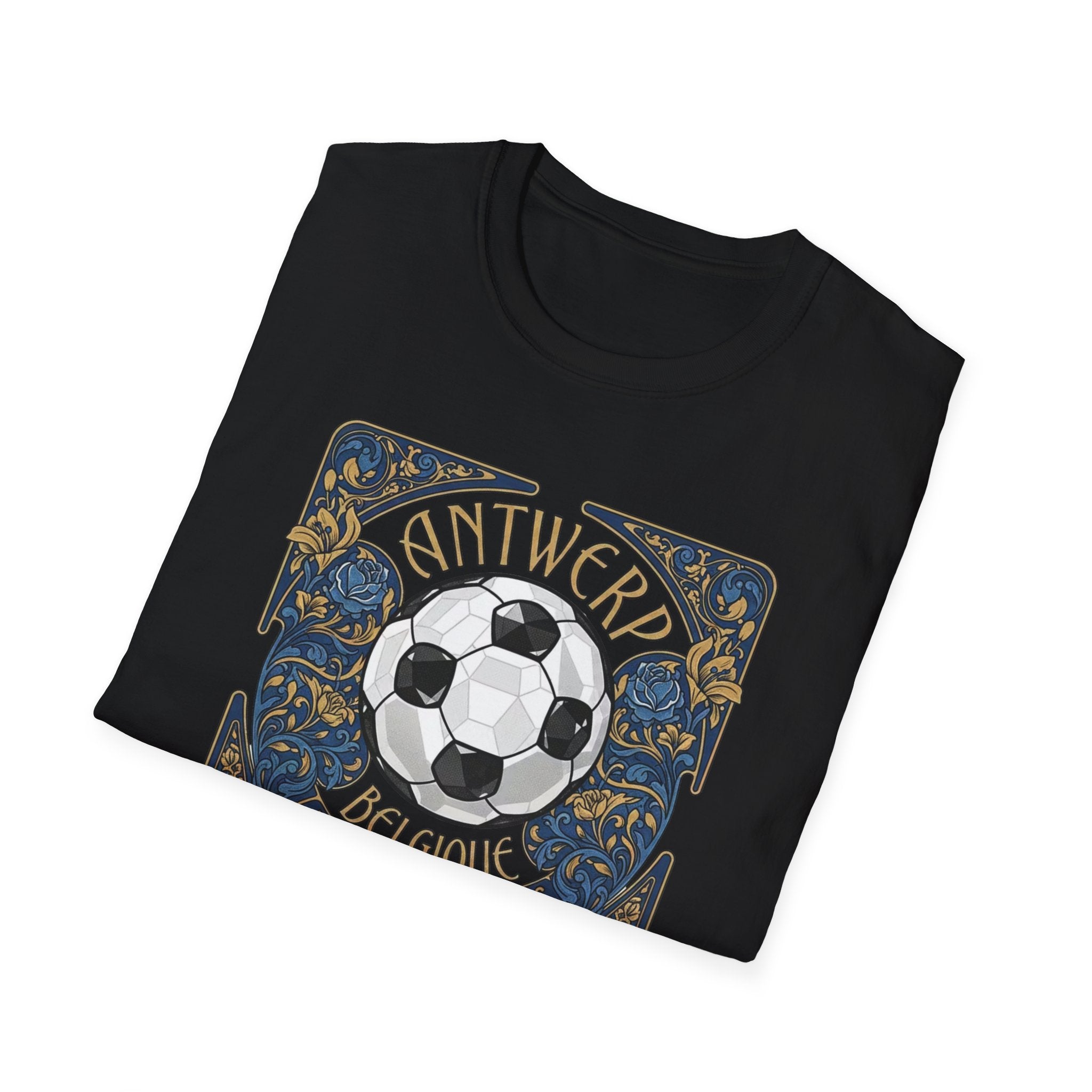Antwerp Belgique Soccer Vintage Art Tee — World Cup 2022 Football Shirt