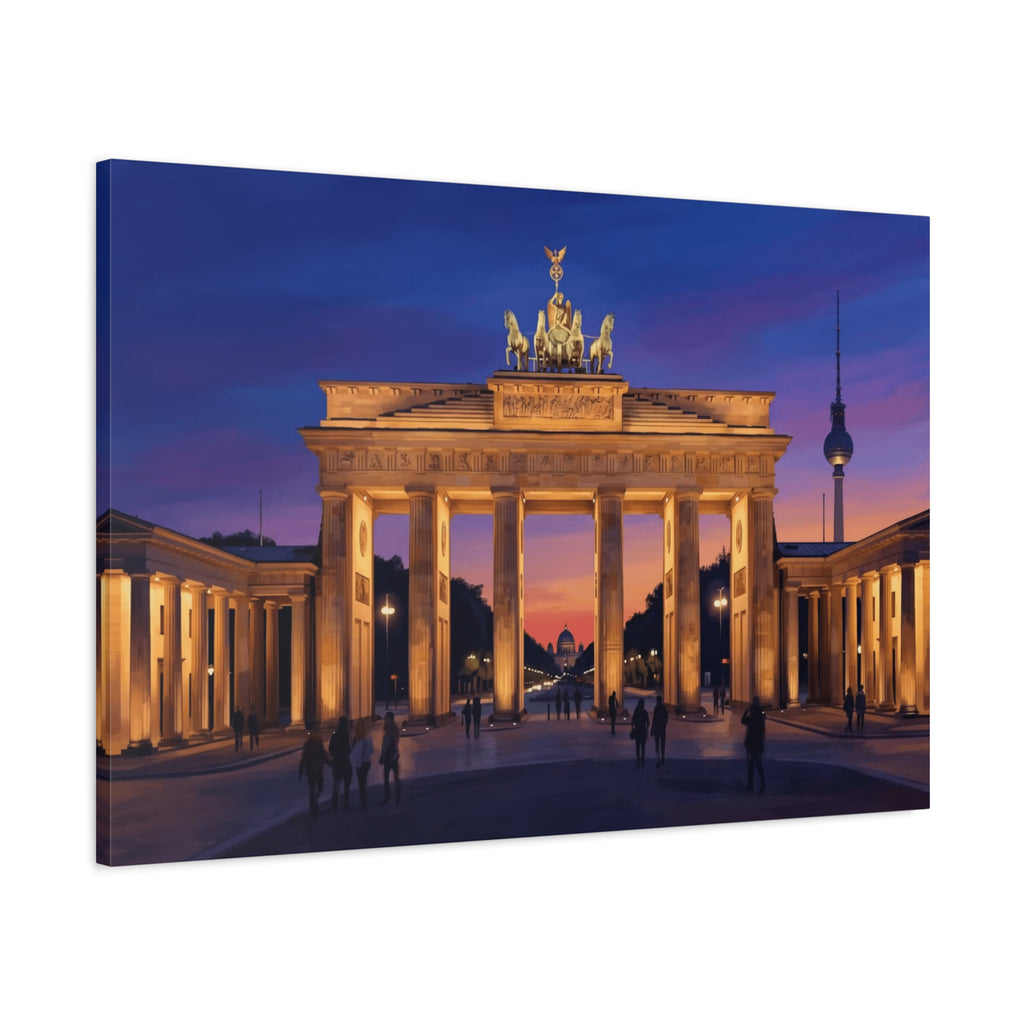 Brandenburg Gate Sunset Canvas Print