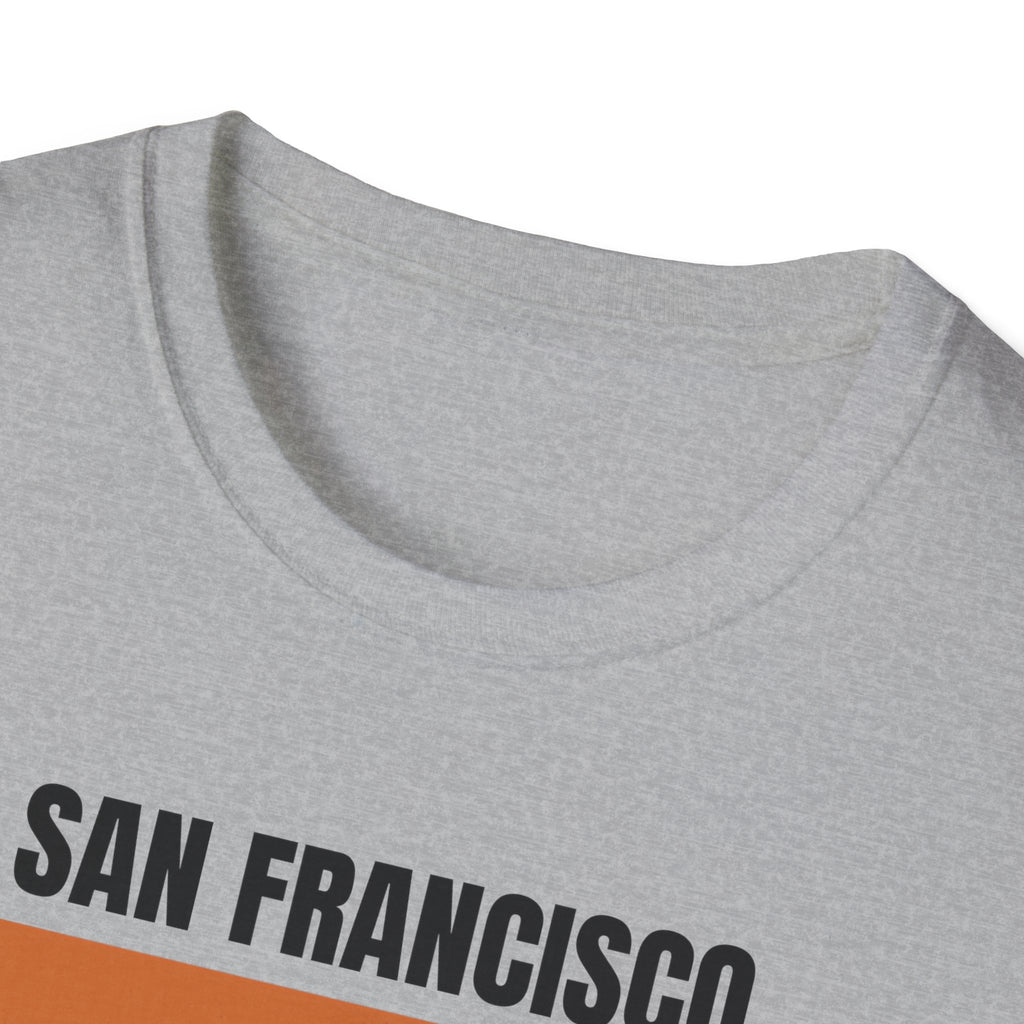 San Francisco Retro Stripes T-Shirt | Vintage City Skyline Bars