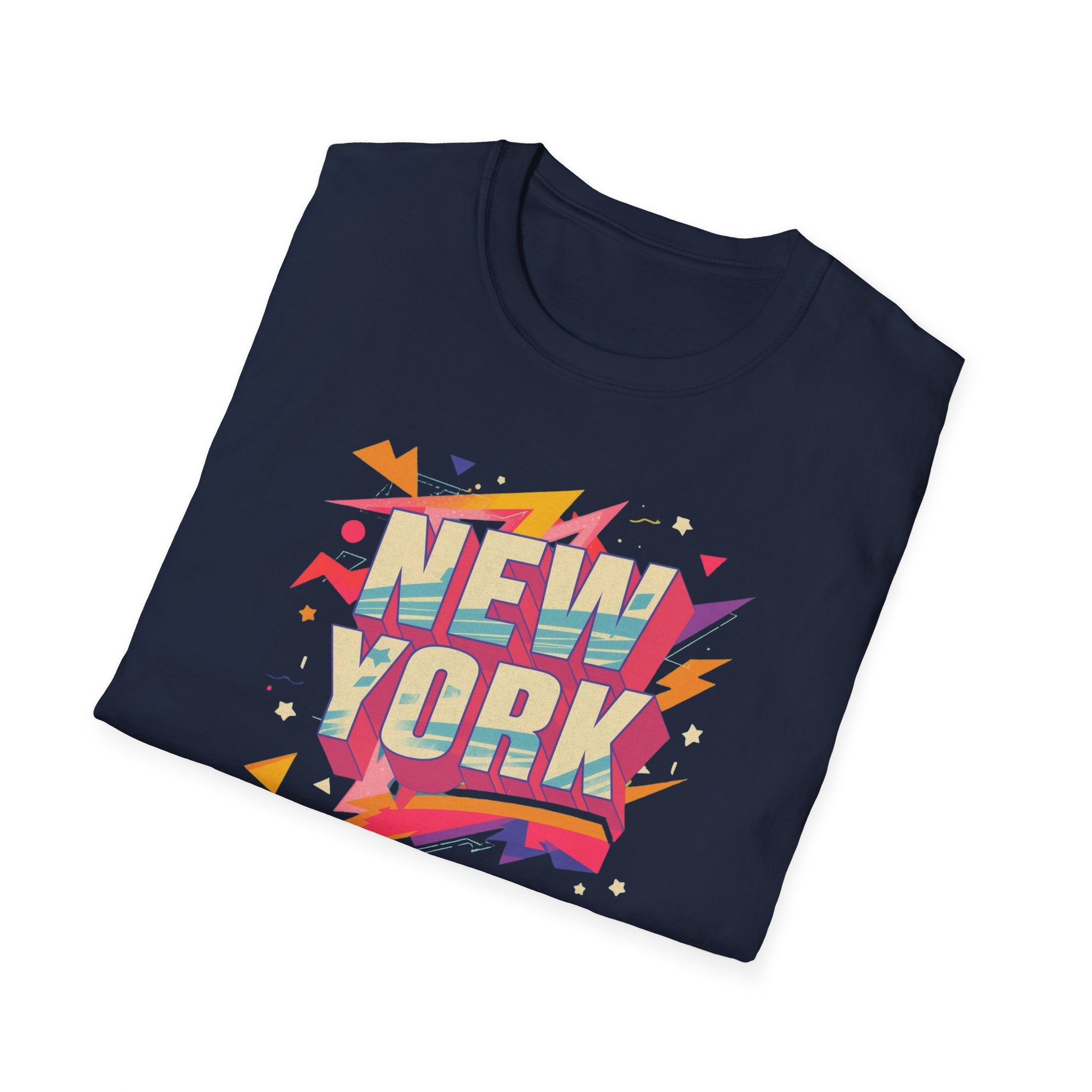 New York Retro Pop Art T-Shirt | Colorful City Typography