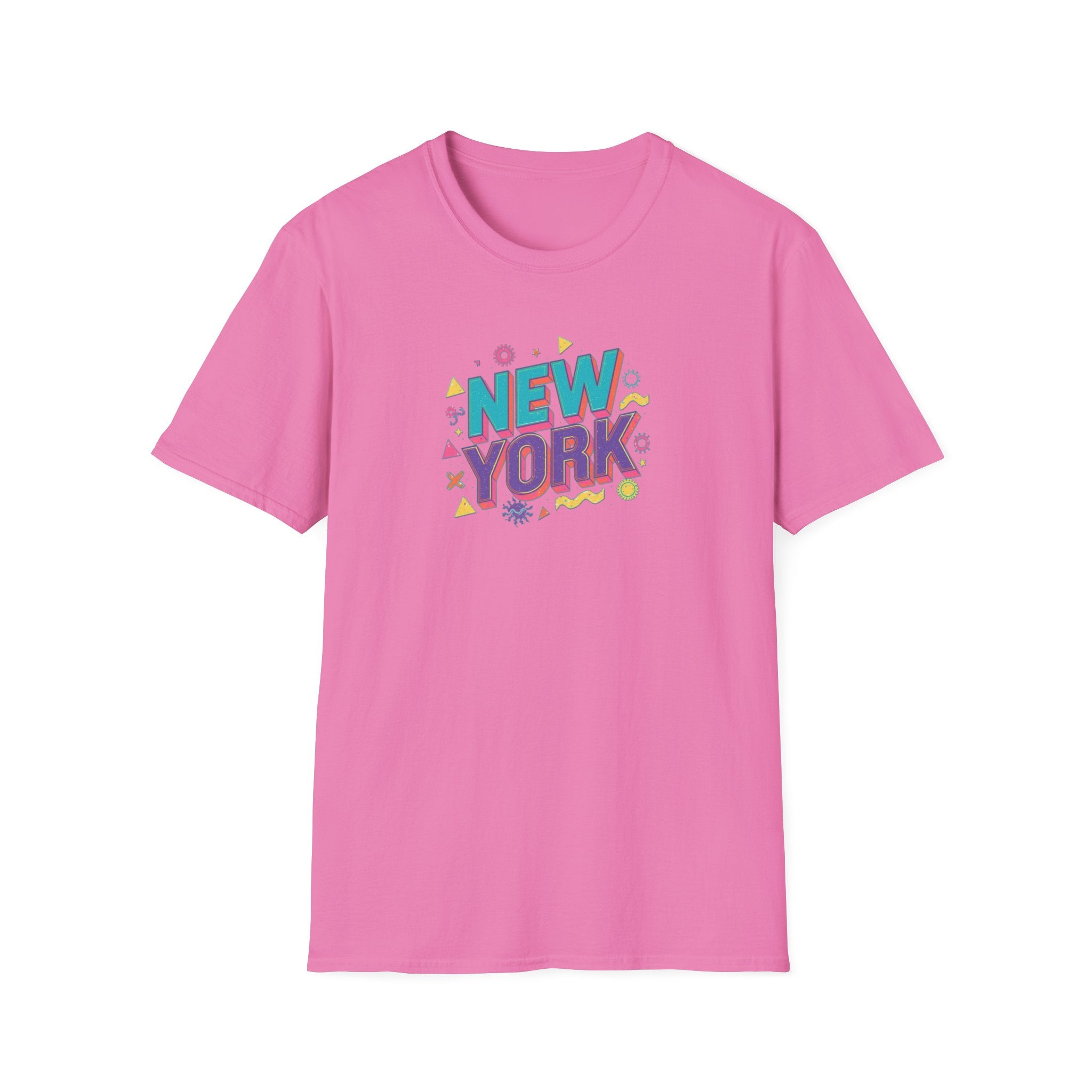 New York colorful typography T-Shirt | city souvenir, retro pop design