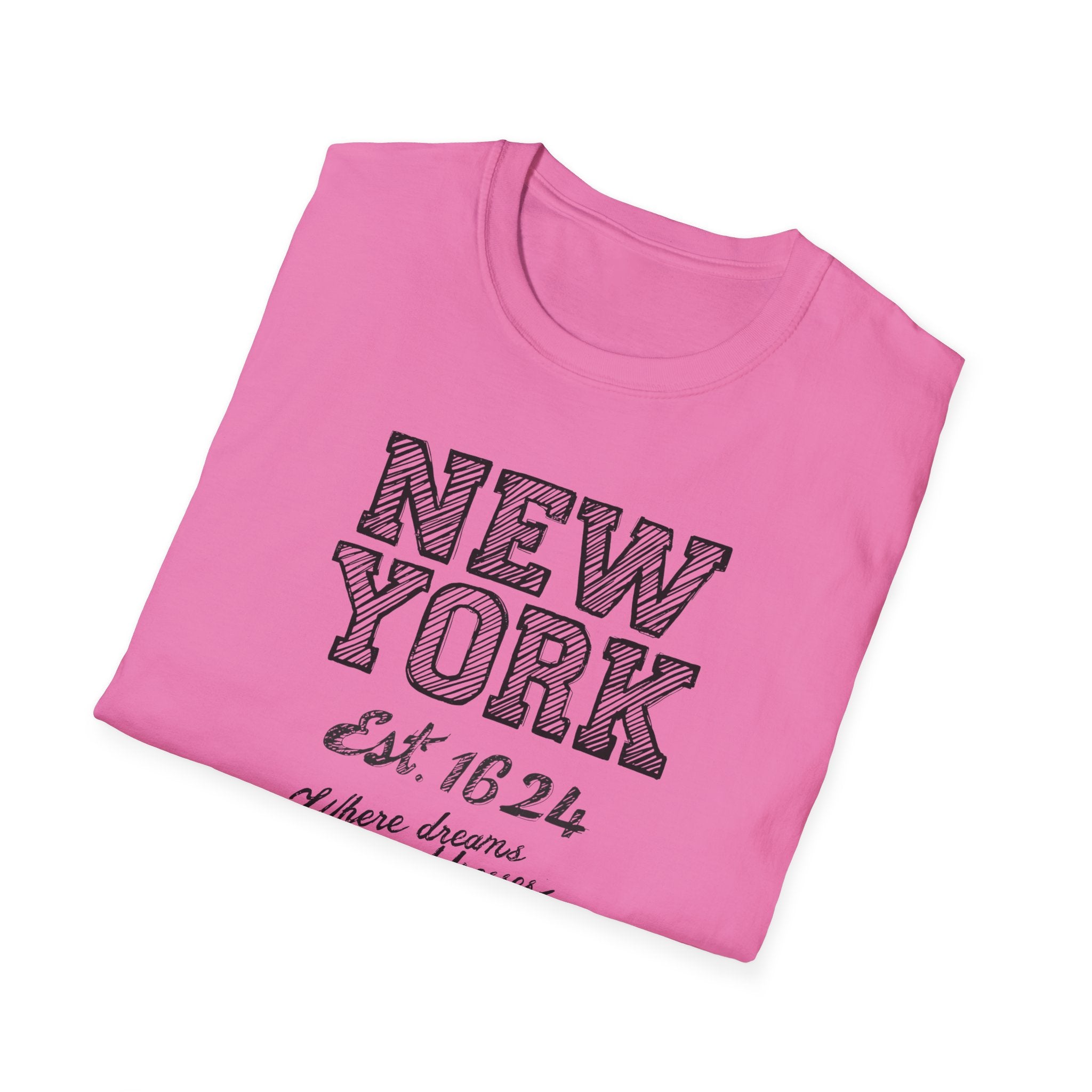 New York Est. 1624 Vintage City T-Shirt — Retro Travel Tee