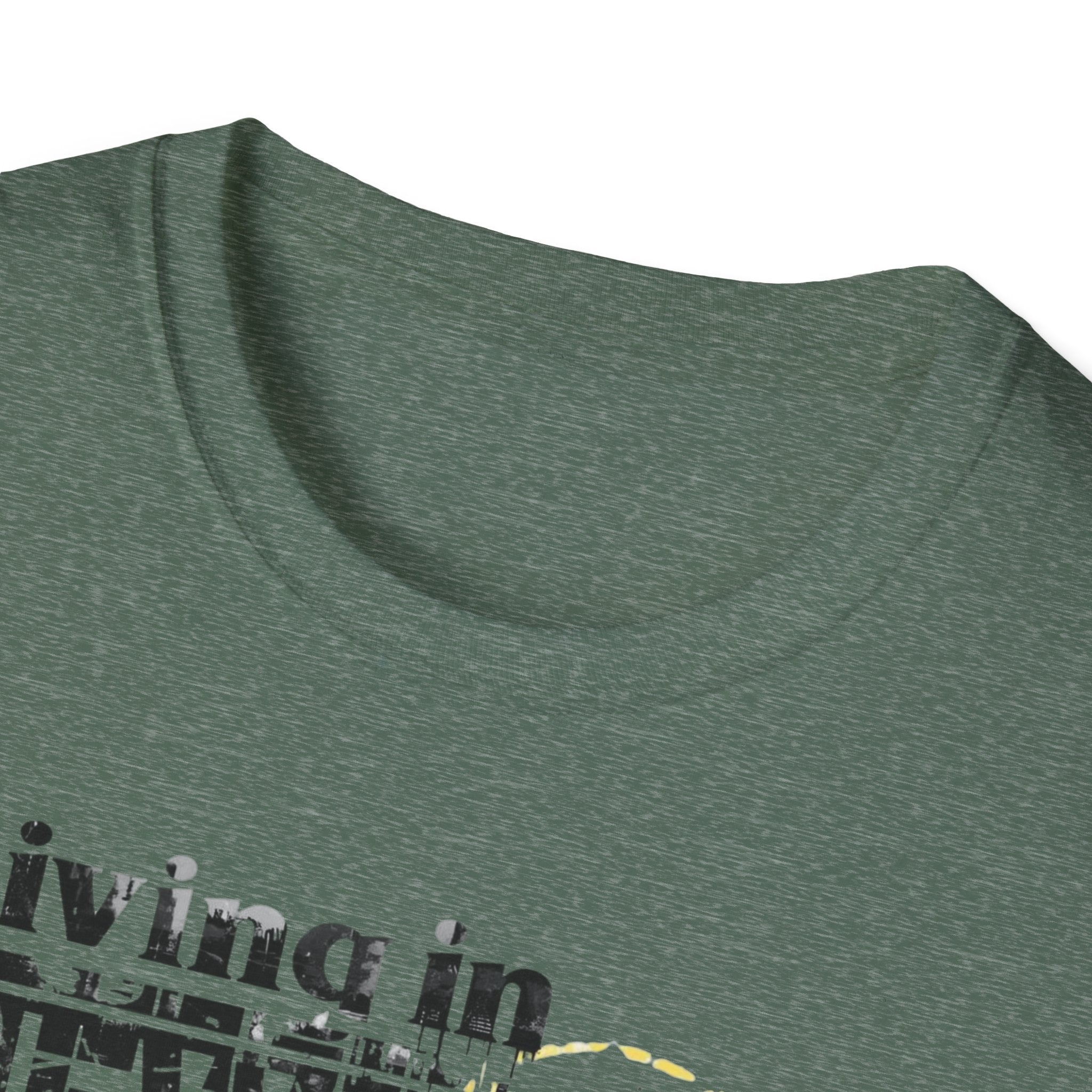 New York Skyline T-Shirt — 'Living in New York' Urban Watercolor Tee