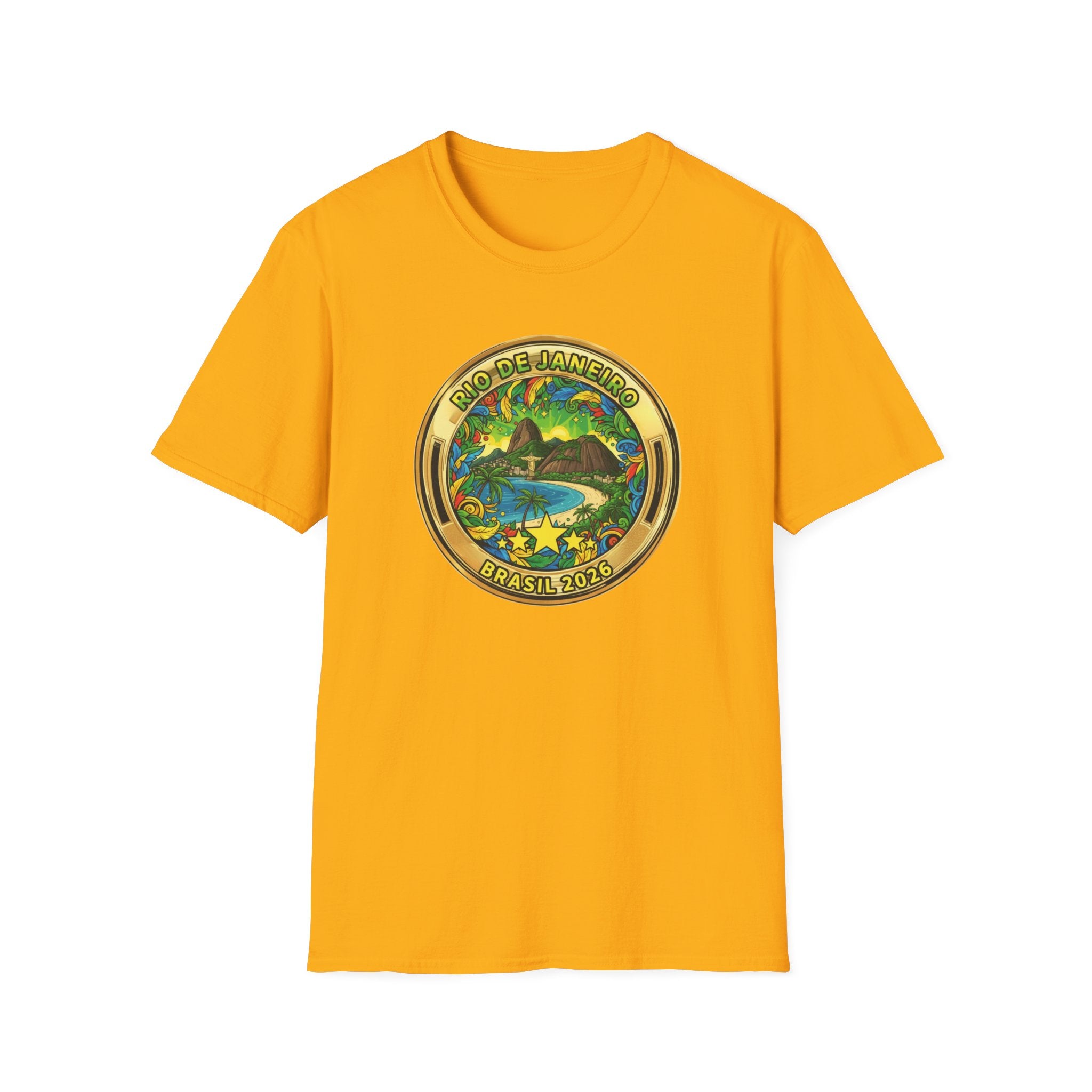 Rio de Janeiro Brazil Travel T-Shirt World Cup 2026 — Vintage Tropical Beach Badge