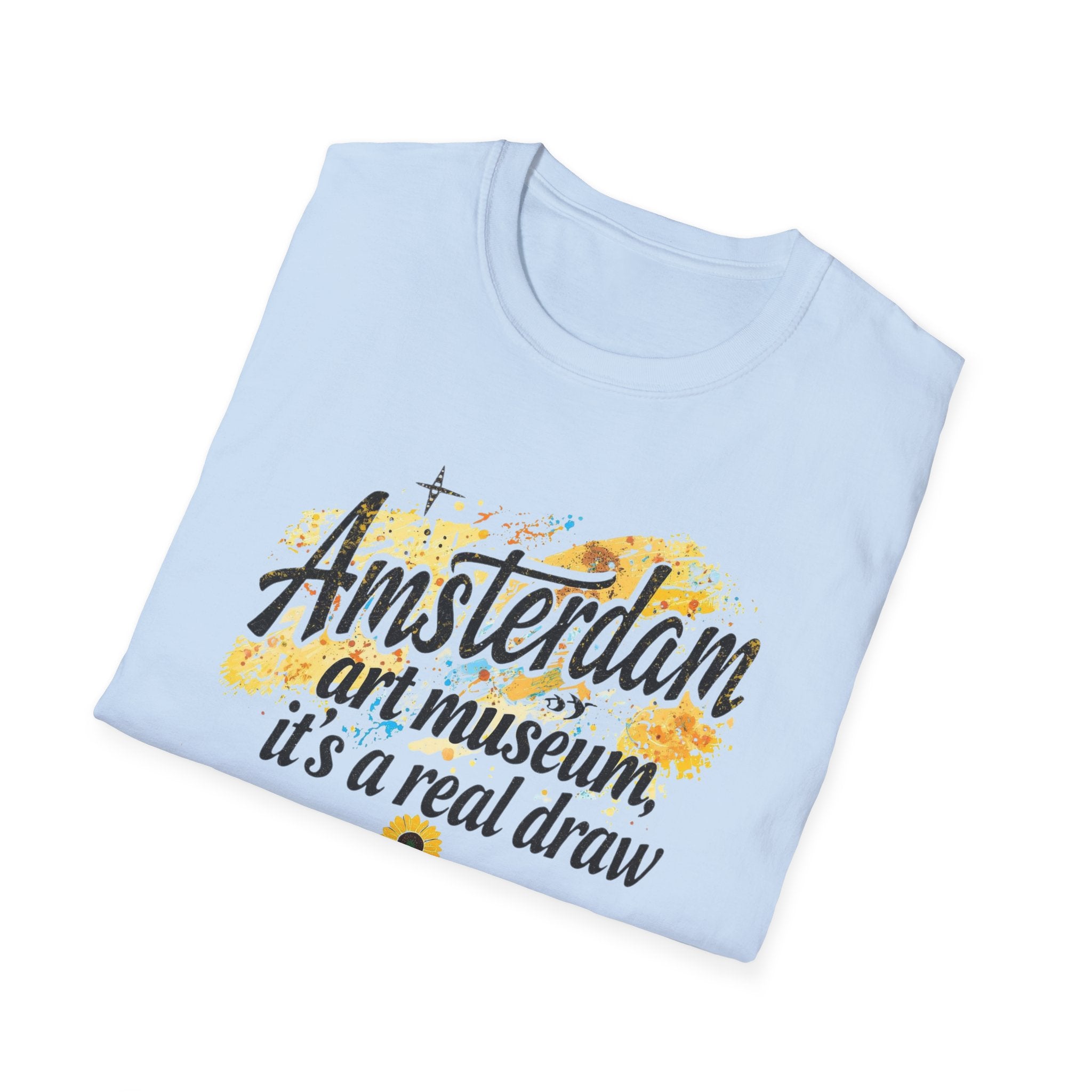 Amsterdam Art Museum T-Shirt — "Amsterdam: art museum, it's a real draw" Travel Tee