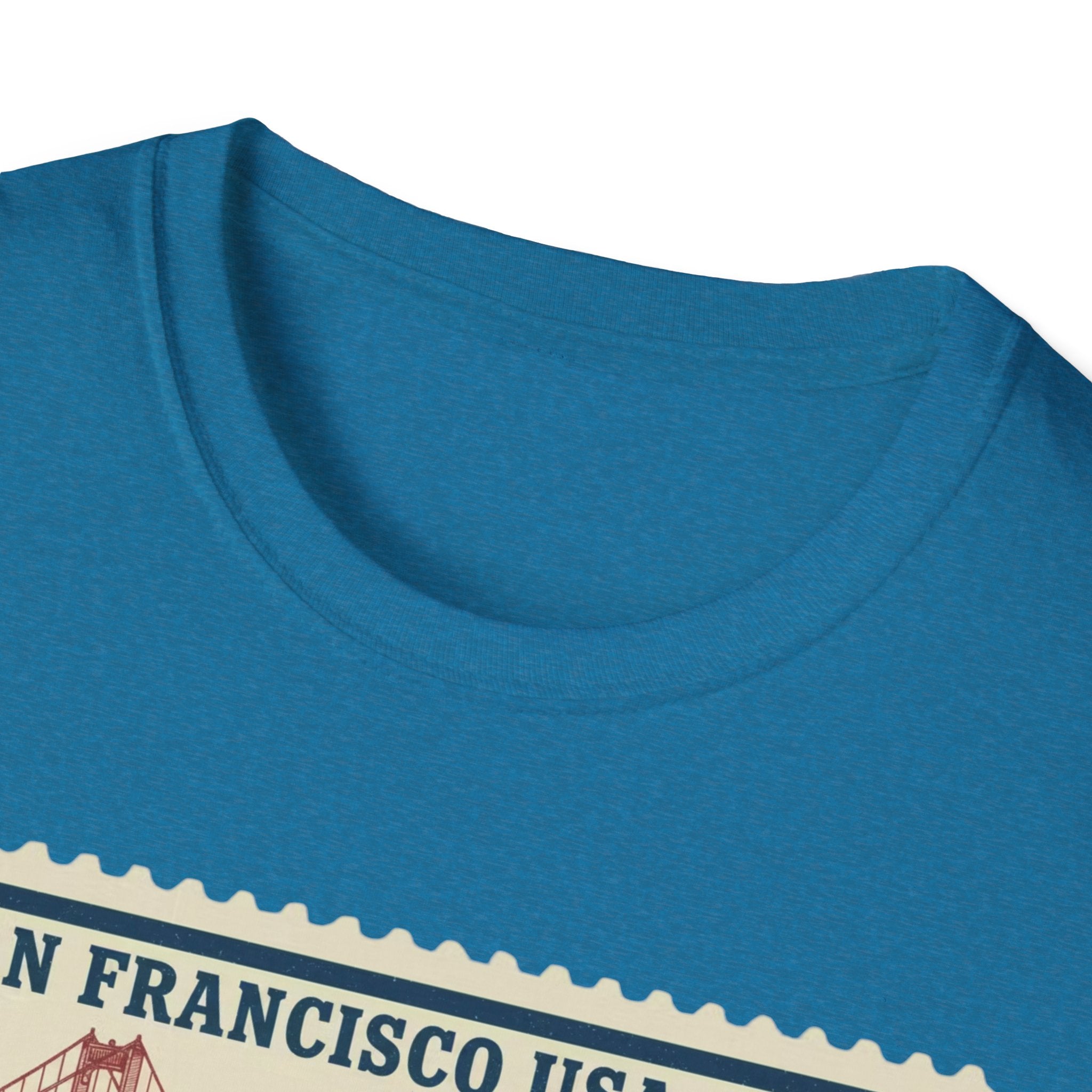 San Francisco 2026 Golden Gate Stamp T-Shirt — Vintage Soccer Postage Design