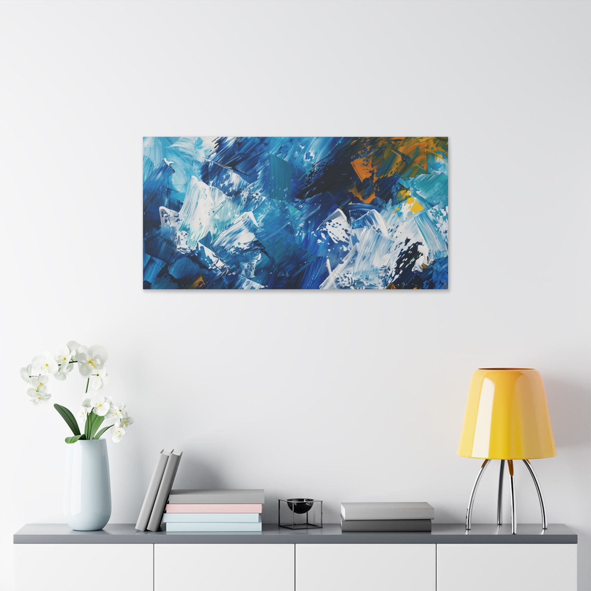 Abstract Painting Inspired by Munich and Bavarian Culture Stretched Canvas Wall Art