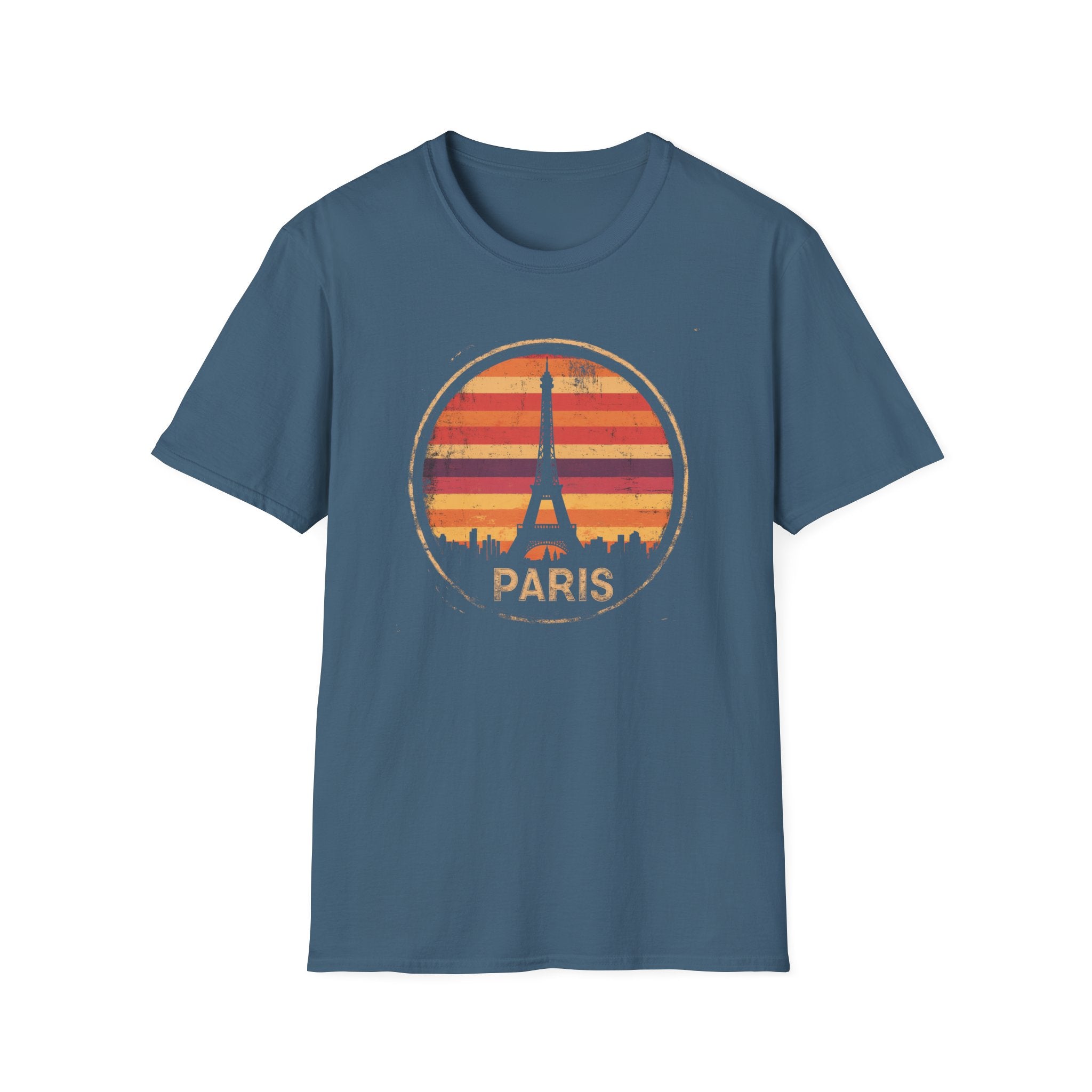 Paris Eiffel Tower Sunset T-Shirt — Vintage Travel Tee