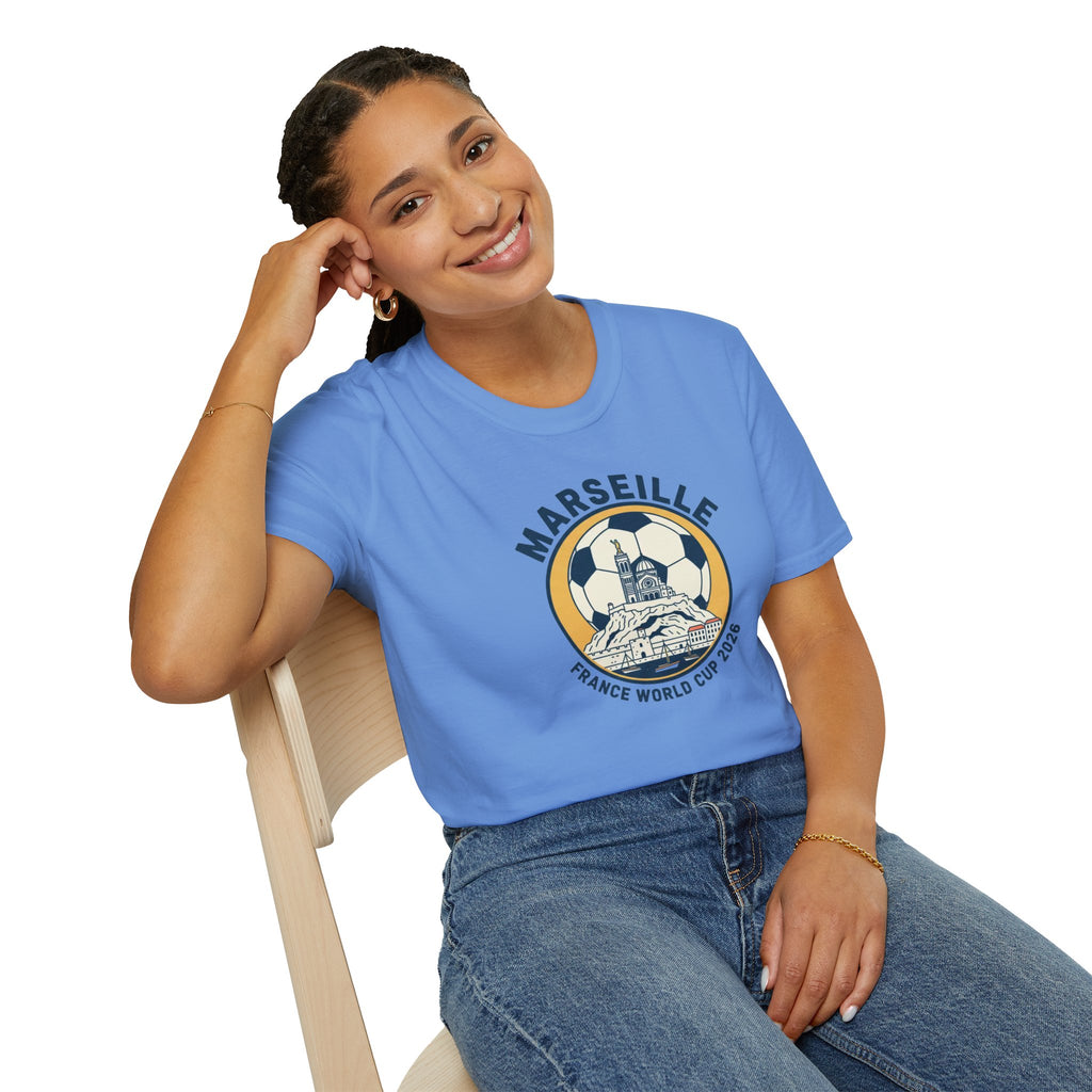 Marseille Soccer T‑Shirt – France World Cup 2026 Stadium Graphic