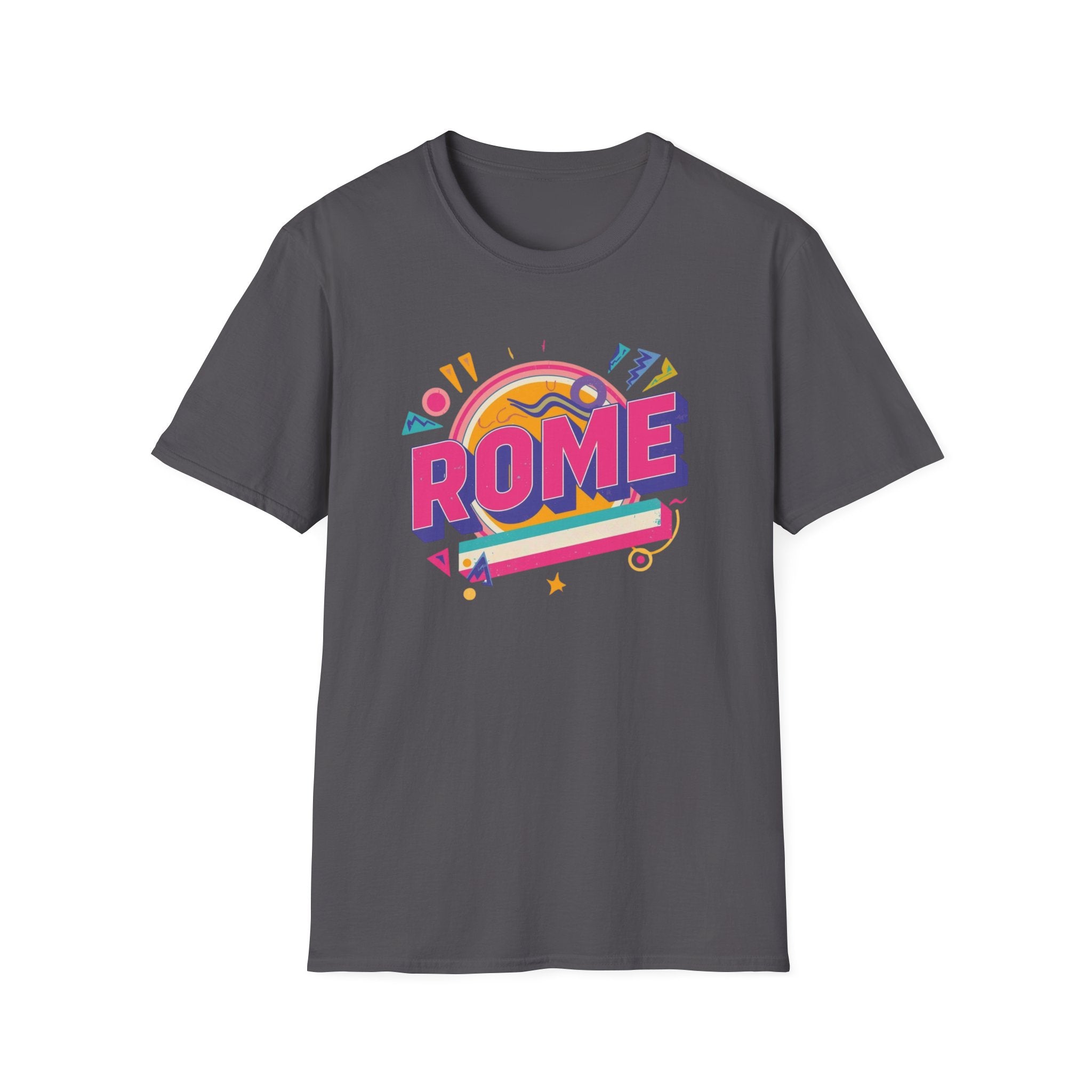 Rome Retro Graphic T-Shirt — Colorful Travel Tee