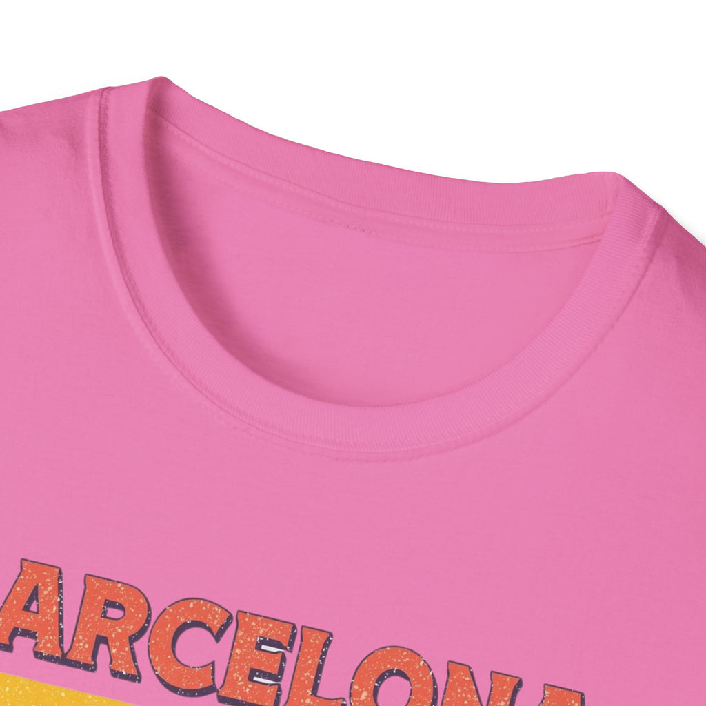 Barcelona "Més que Awesome" Retro Stripe T-Shirt