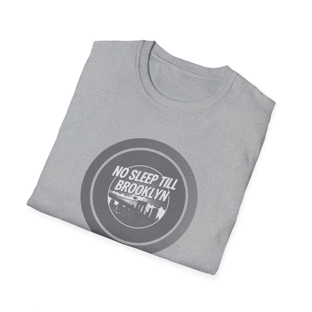 No Sleep Till Brooklyn T-Shirt | Retro NYC Skyline Circle Logo