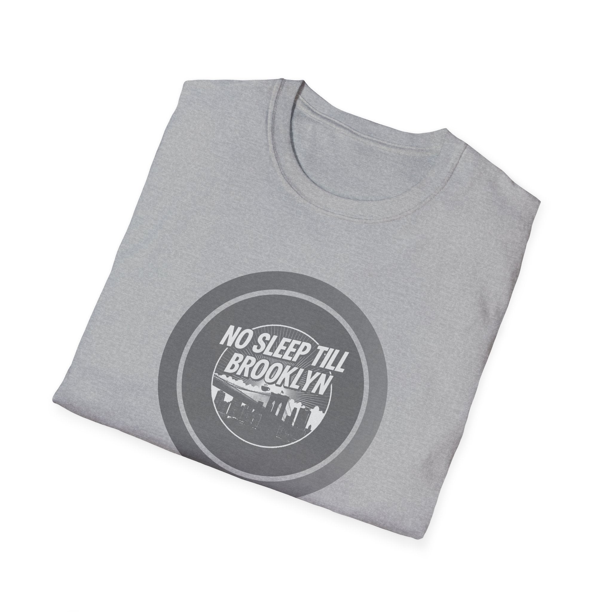 No Sleep Till Brooklyn T-Shirt | Retro NYC Skyline Circle Logo